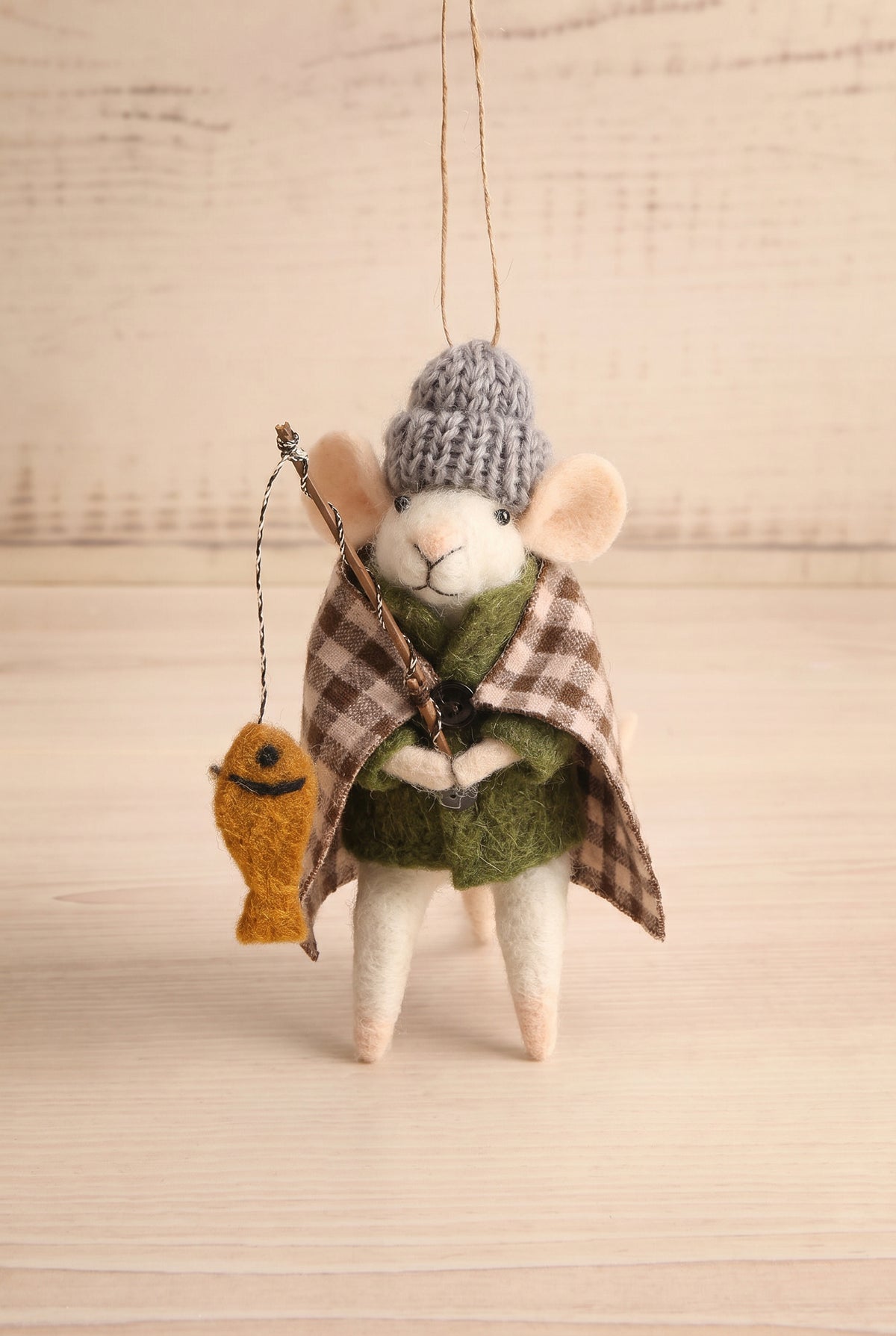 view of ice fishing ivan Outdoor Holiday Mouse Ornament - 10 Options at Maison garçonne