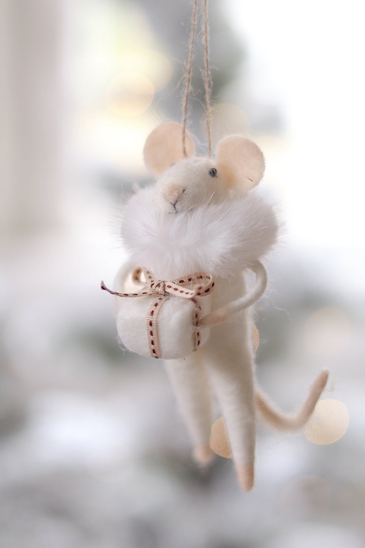 lifestyle view of gifting gracie Gifting Holiday Mouse Ornament - 3 Options at Maison garçonne