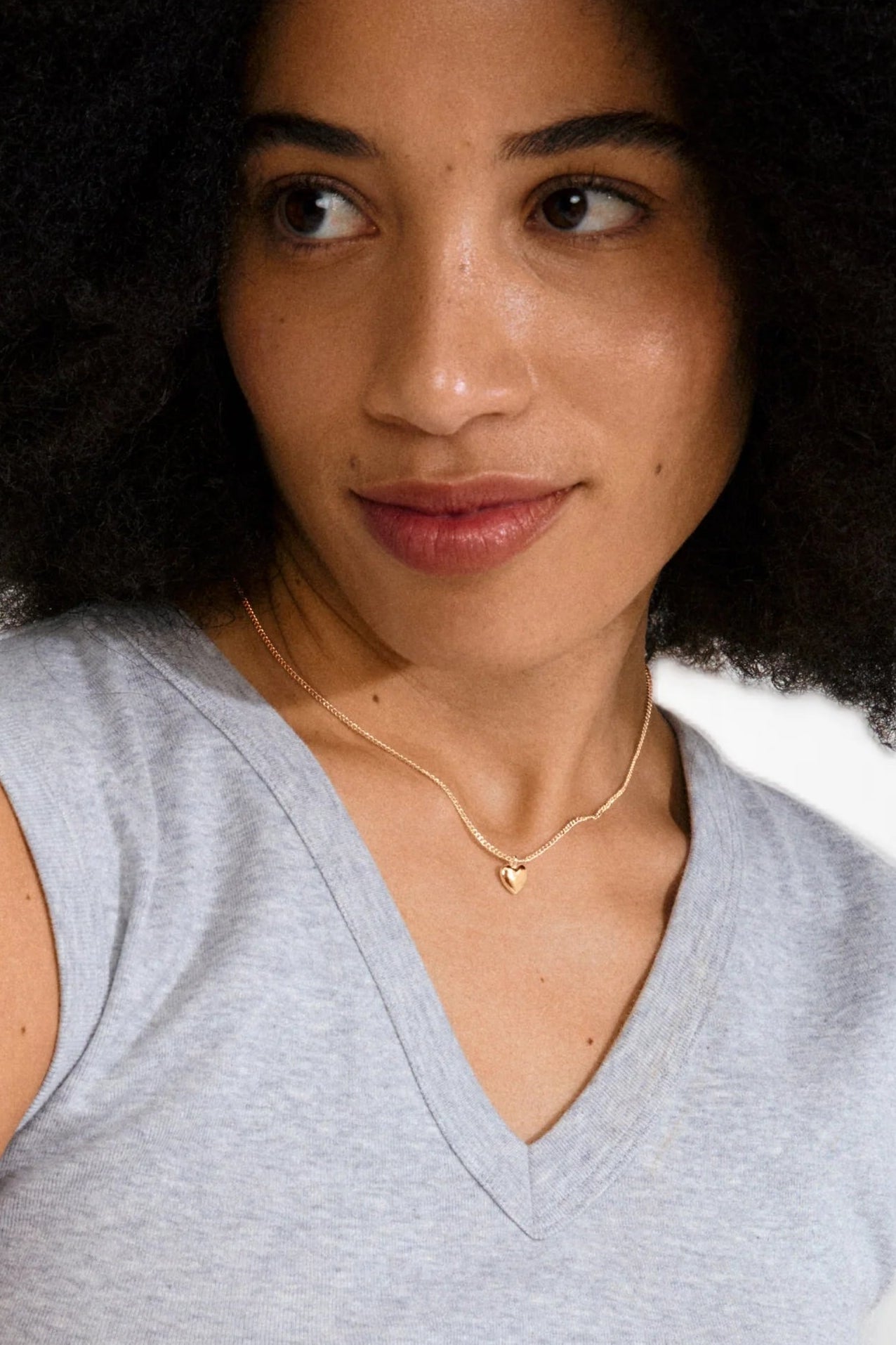 Alaia Gold | Gold-Plated Petite Heart Pendant Necklace By Pilgrim