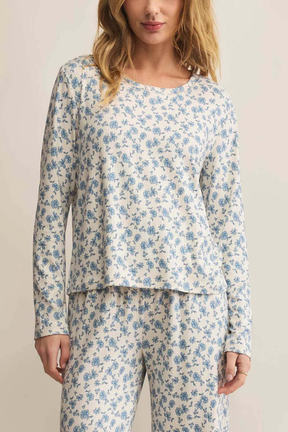 Berea Super Soft Floral Top | La petite garçonne front model