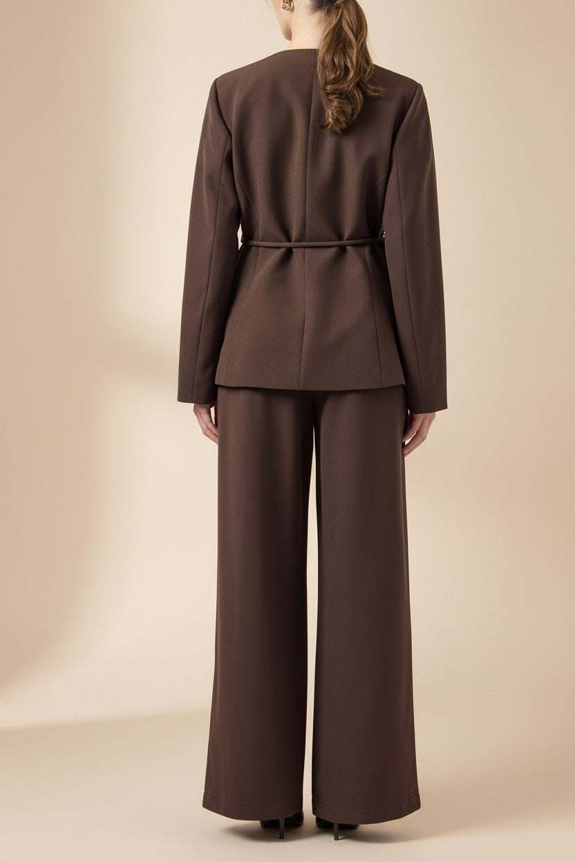 Kochi | Brown Wide-Leg Pants