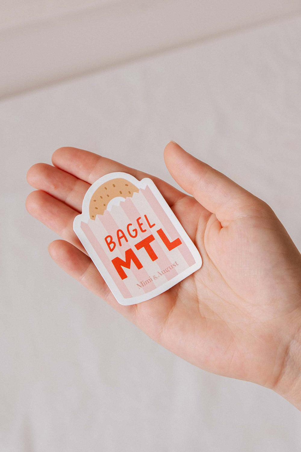Bagel Mtl Sticker | Maison garçonne hand