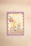 Bike and balloons Maxi Card by Lili Grafitti at la maison garçonne