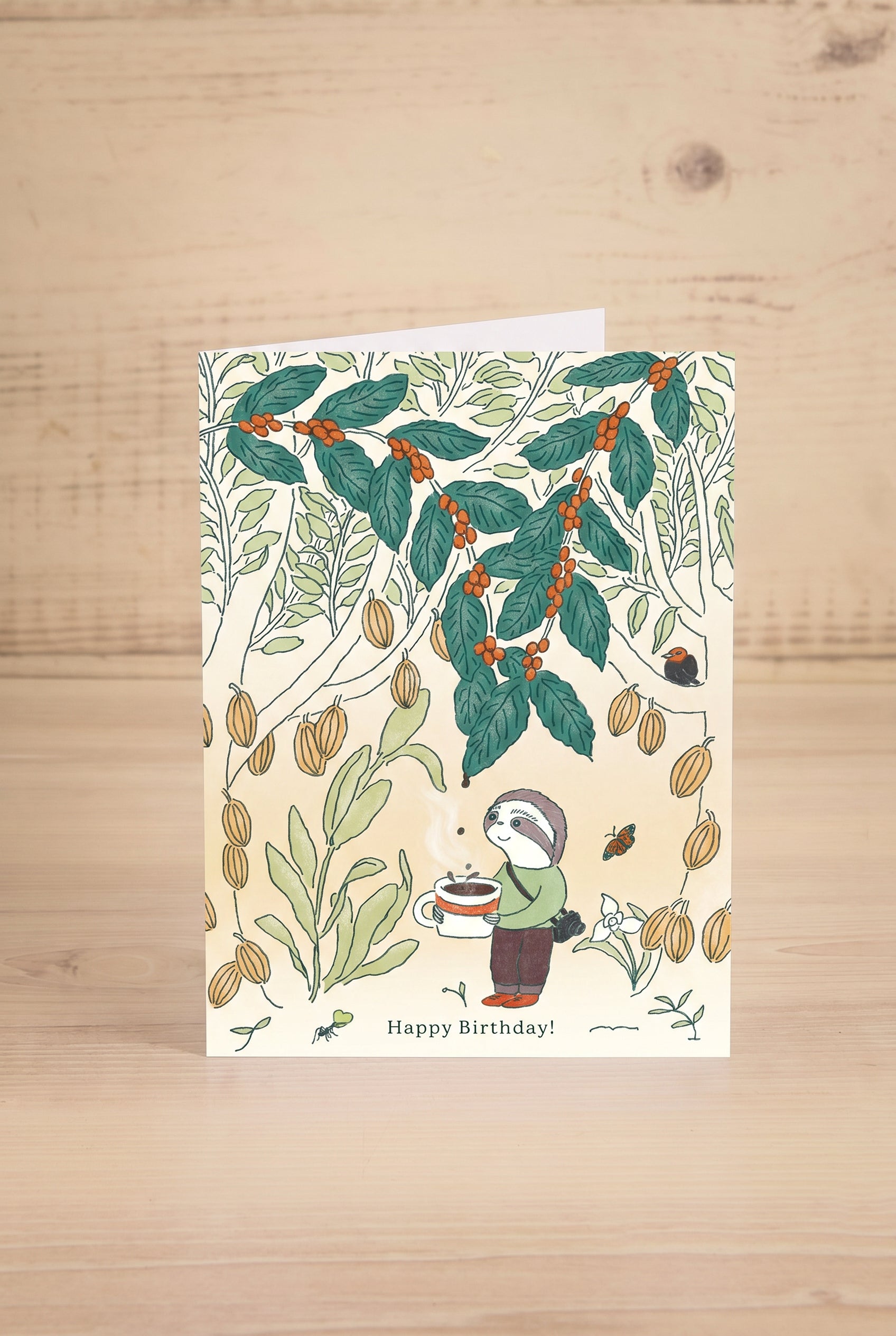 photo of a greeting card at maison garçonne saying Happy birthday by Foonie