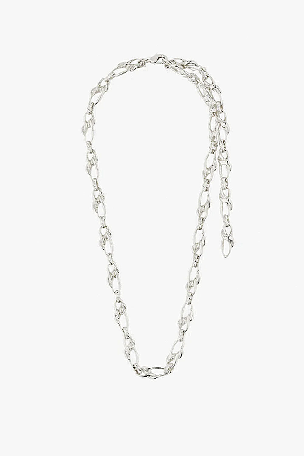 Silver chain necklace CHIFENG-SILVER by Pilgrim on a white background