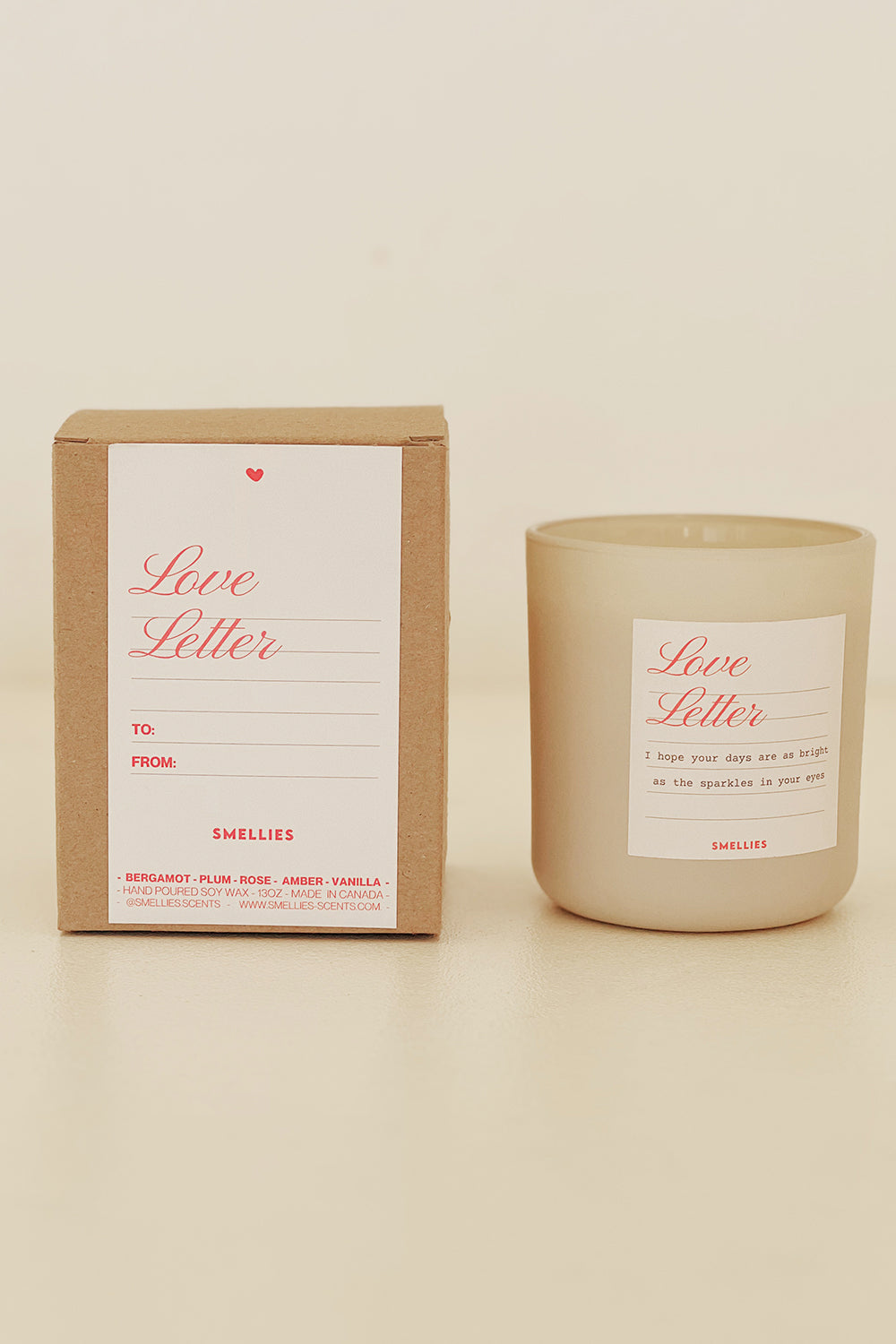 Sparkle In your Eyes Love Letter Candle | Maison Garçonne box