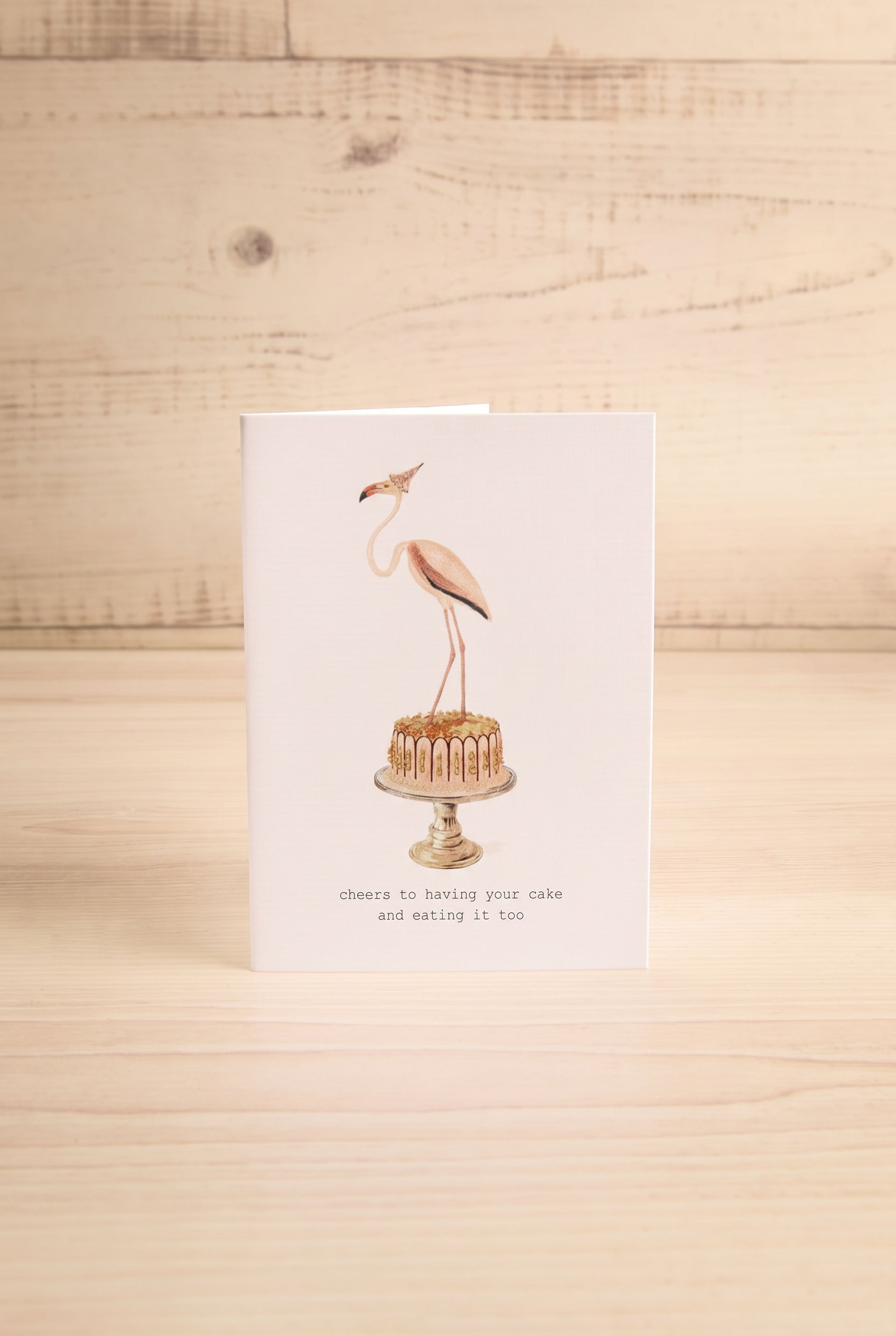 Cheers To Having Your Cake Small Greeting Card | Maison Garçonne