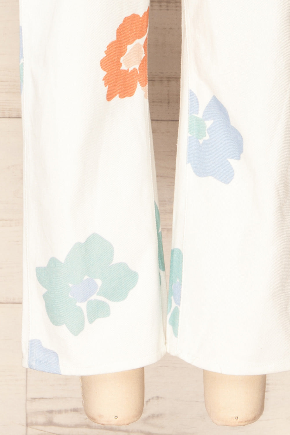 Claudius White Floral Denim Overalls | La petite garçonne bottom