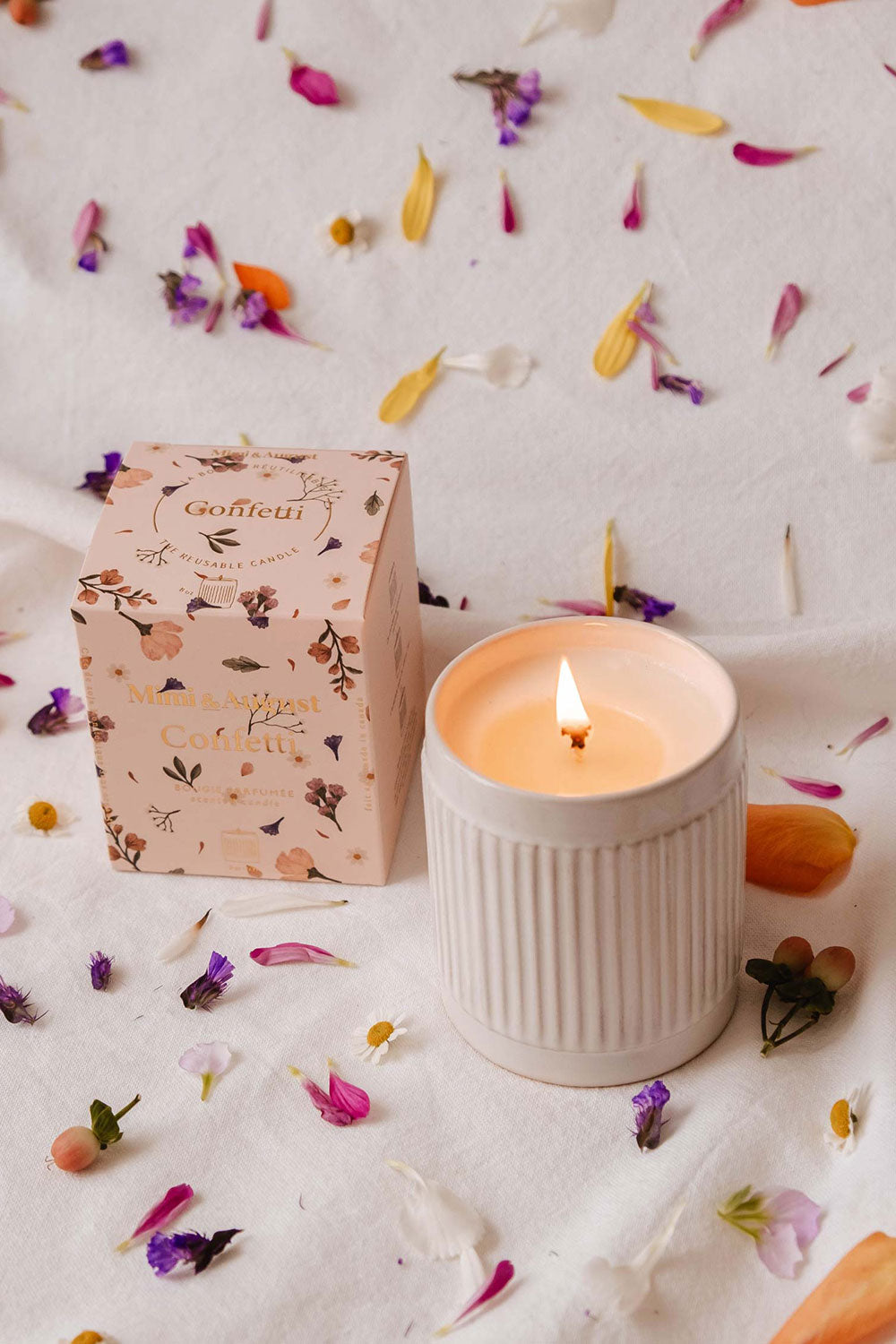 Confetti Reusable Candle | Maison garçonne mimi
