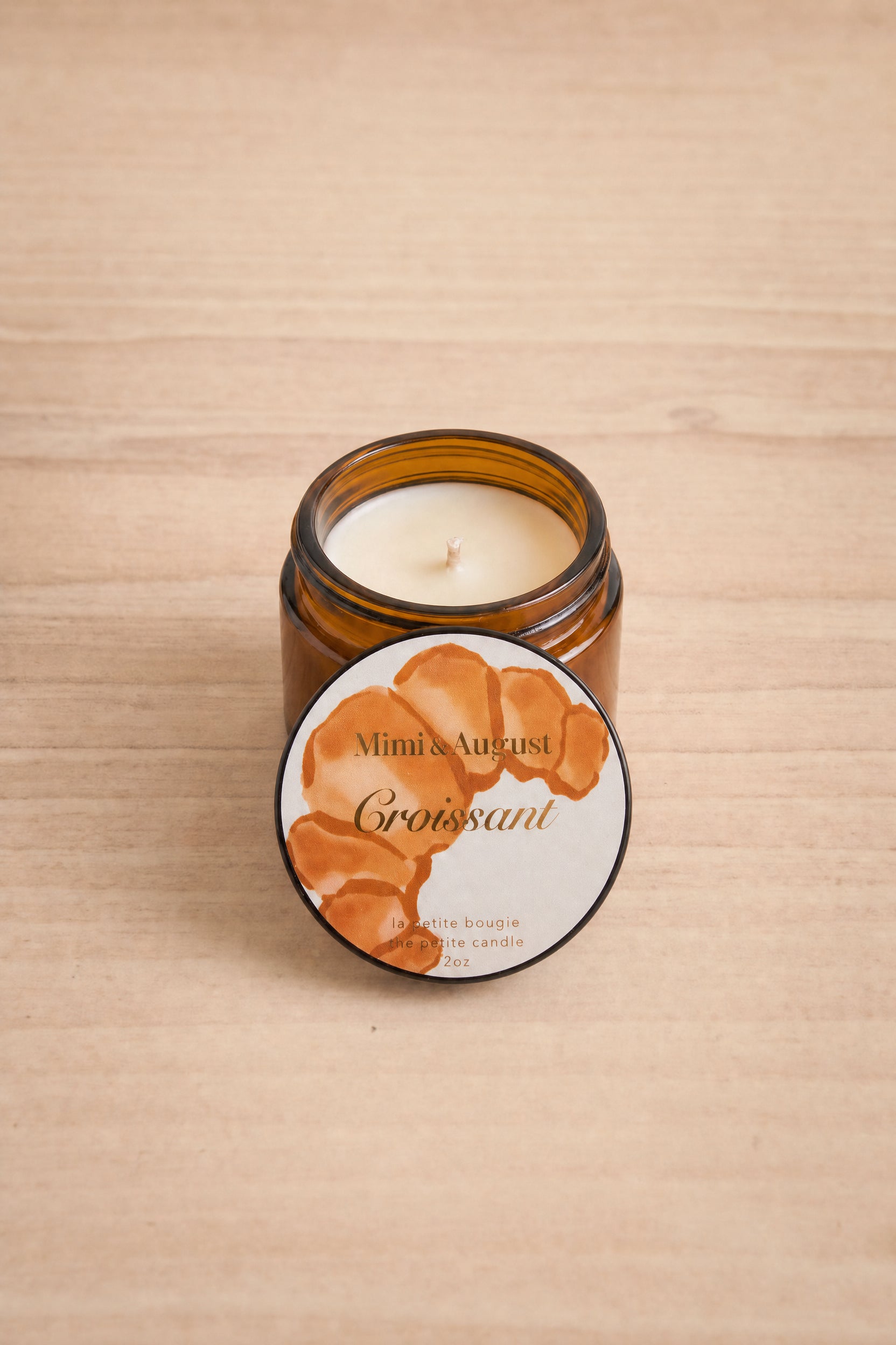 top view of Croissant Candle at Maison garçonne