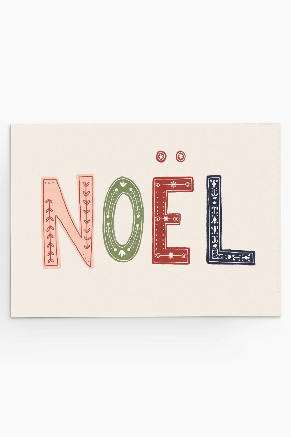 Enchanted Christmas Greeting Card from Mimi and August with the text NOËL