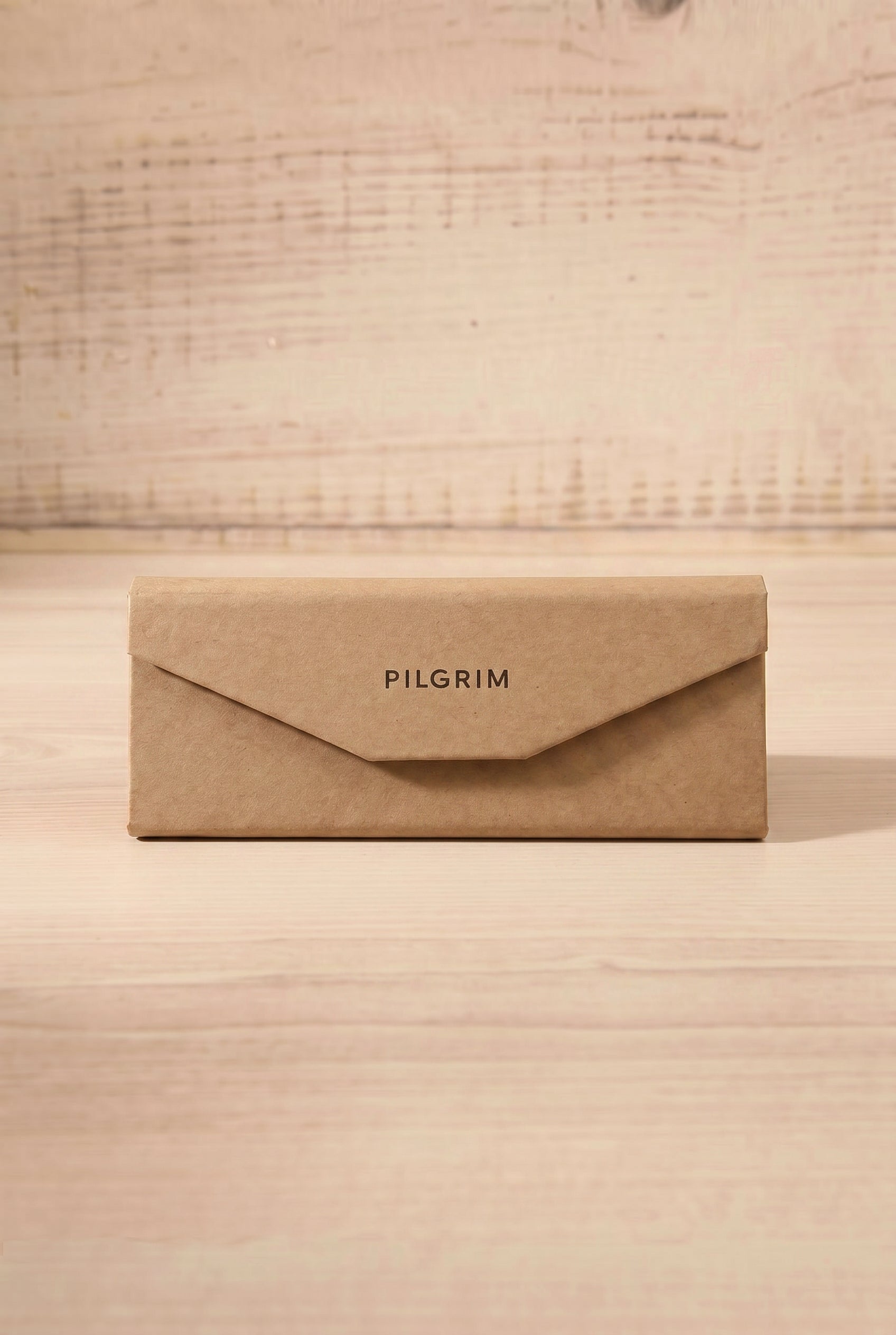 Kraft Paper Triangular Sunglasses Case Pilgrim at la petite garçonne
