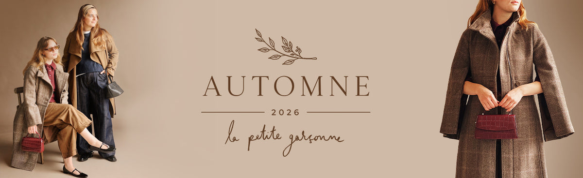 Femmes portant des manteaux et tenues d’automne de La Petite Garçonne – Automne 2026