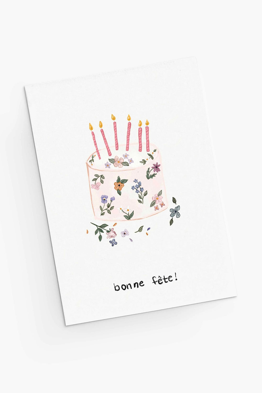 Floral Birthday Cake | Greeting Card