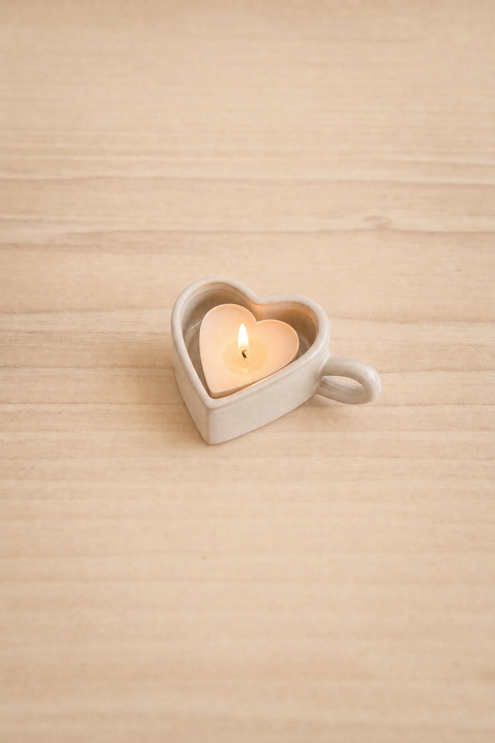 top view of Heart & Glow Tealight Holder at Maison garçonne