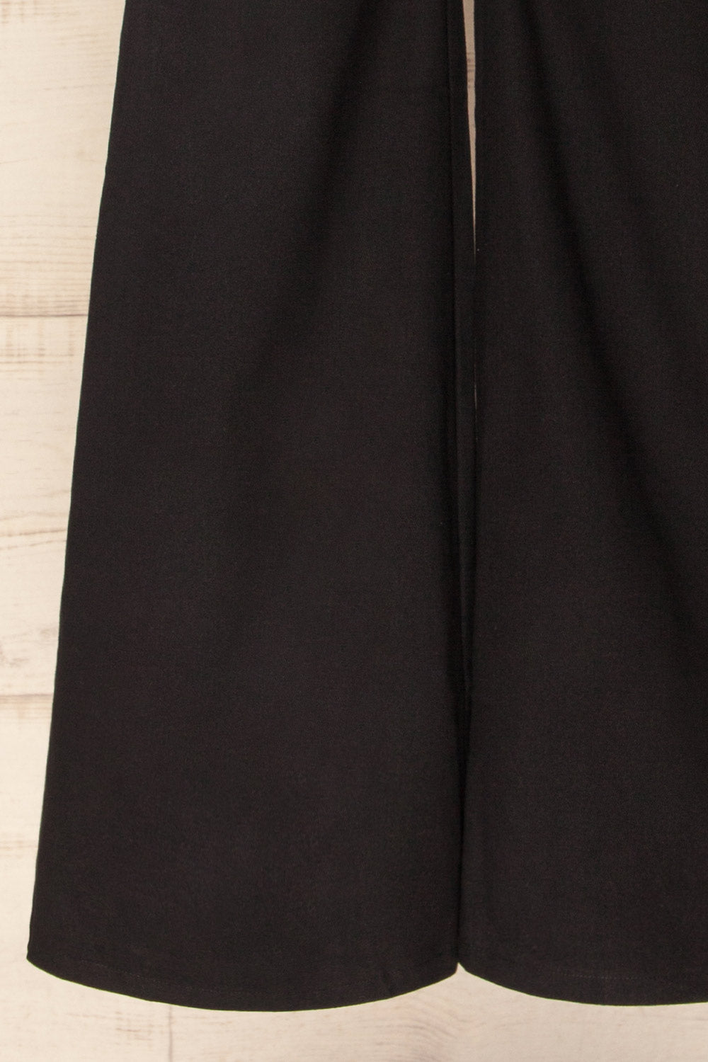 Houston Black Wide-Leg Denim Jumpsuit | La petite garçonne bottom