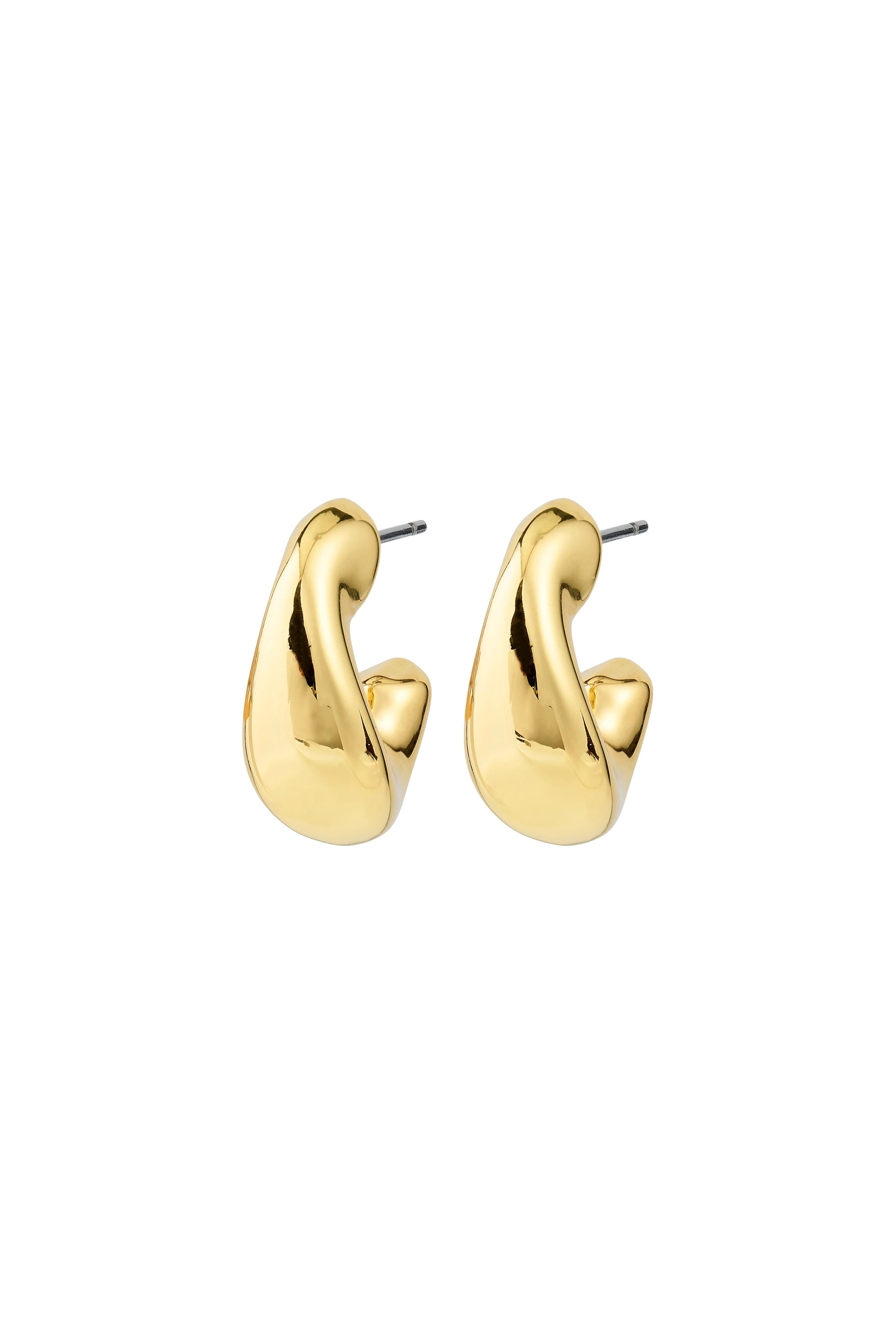 Jenning Gold | Small Half Hoops Earrings by Pilgrim