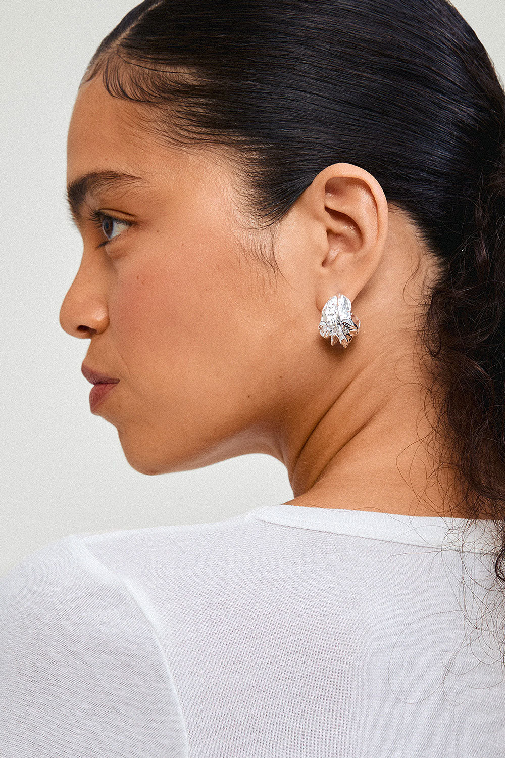 Kiama Silver | Textured Hoop Earrings by Pilgrim