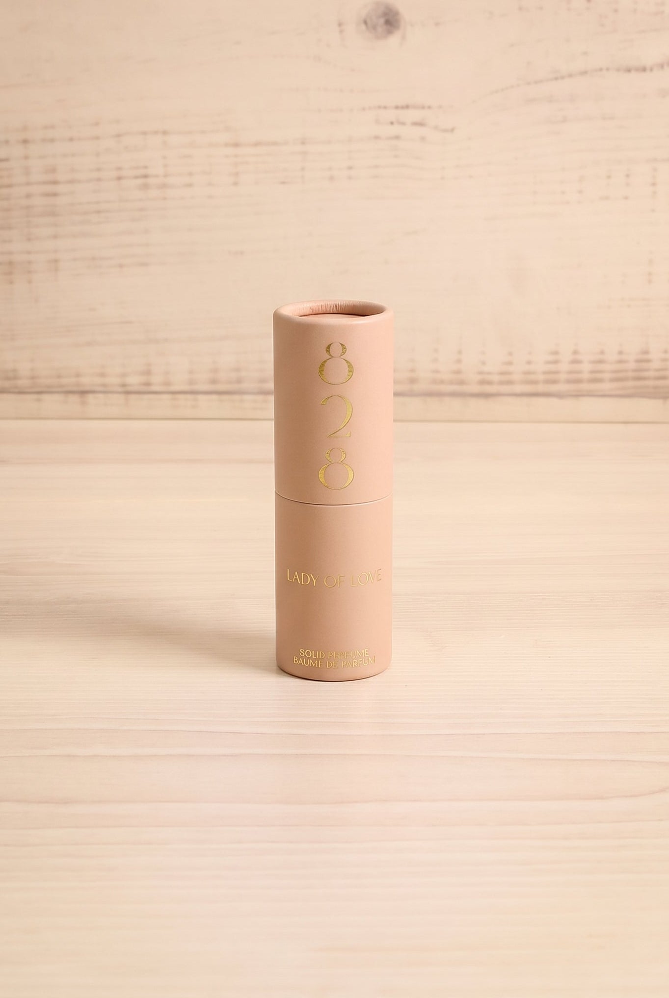 Front view of the Lady of Love solid perfume by 828 Aroma, handmade in Canada and available at Maison Garçonne.