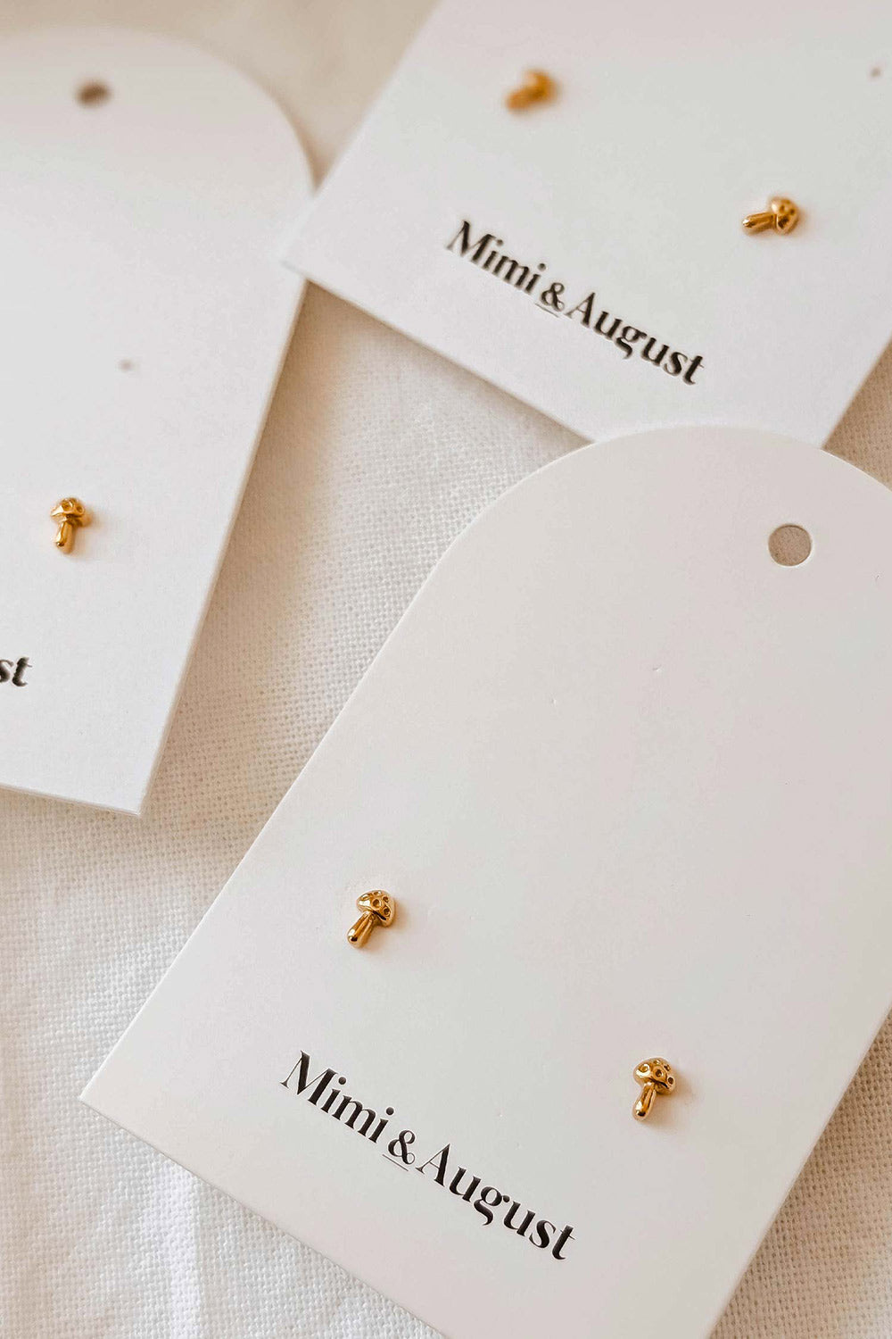 Boorgi Gold-Plated Mushroom Studs | La petite garçonne mimi