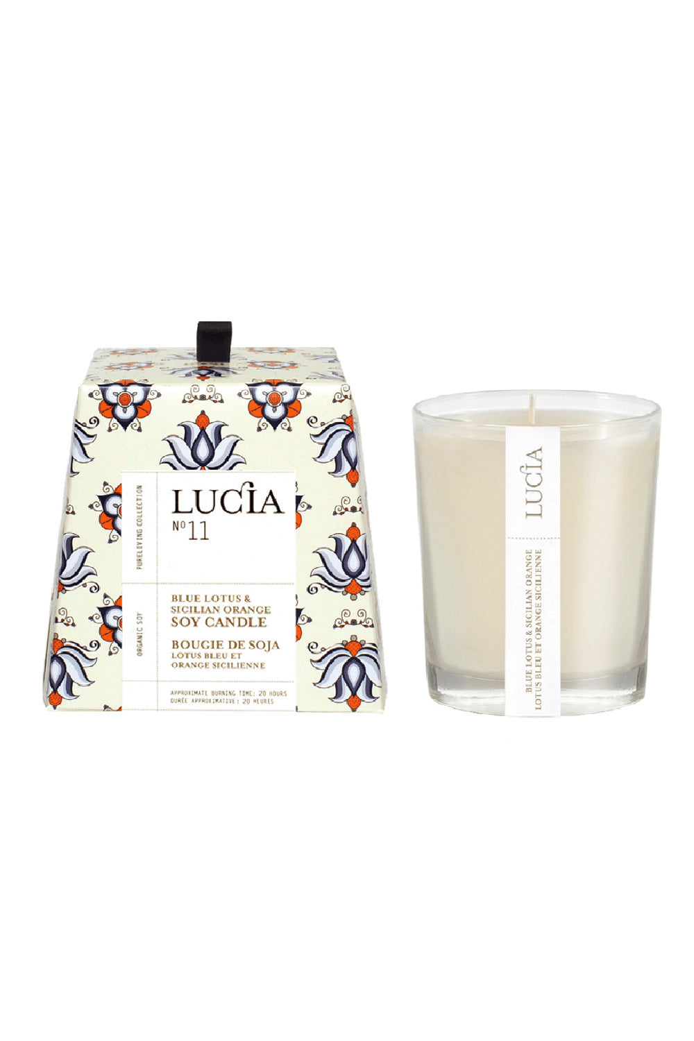 Blue Lotus and Sicilian Orange Candle by Lucia - 2 Options | Maison garçonne small brand