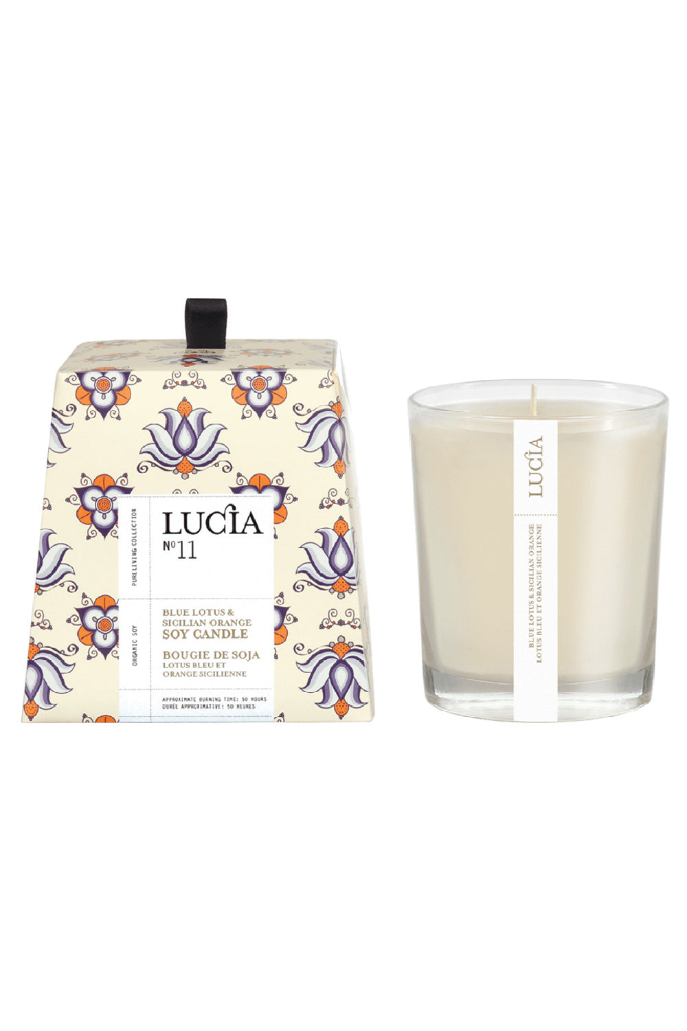 Blue Lotus and Sicilian Orange Candle by Lucia - 2 Options | Maison garçonne tall brand