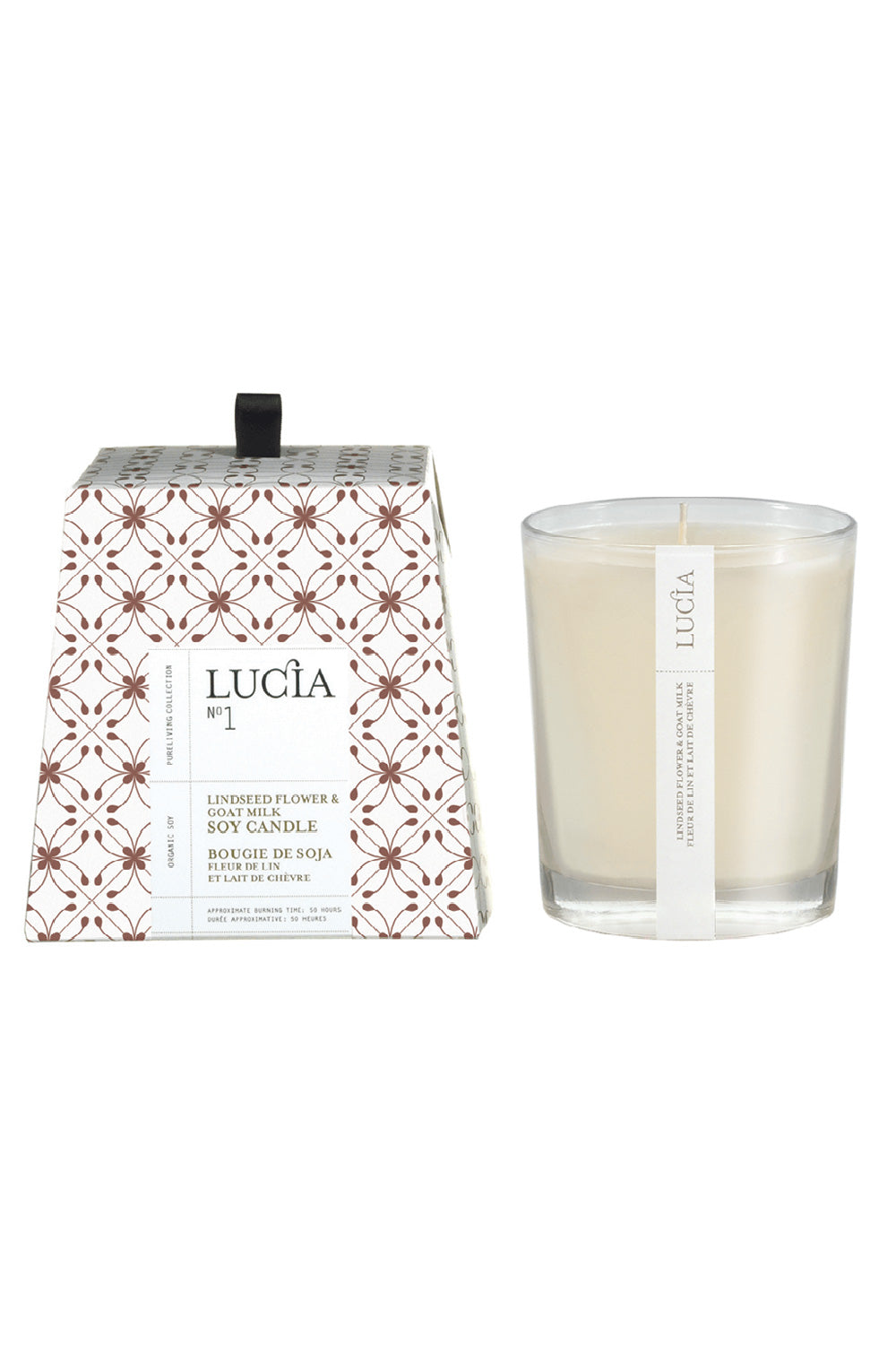 Lindseed Flower and Goat Milk Candle by Lucia - 2 Options | Maison garçonne tall brand