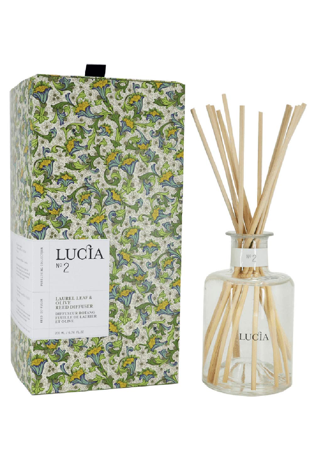 Laurel Leaf and Olive Reed Diffuser by Lucia | Maison garçonne brand