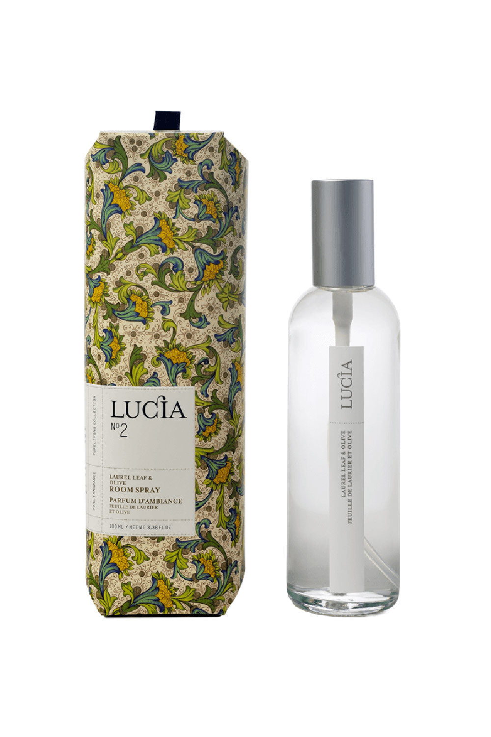 Laurel Leaf and Olive Room Spray by Lucia | Maison garçonne brand