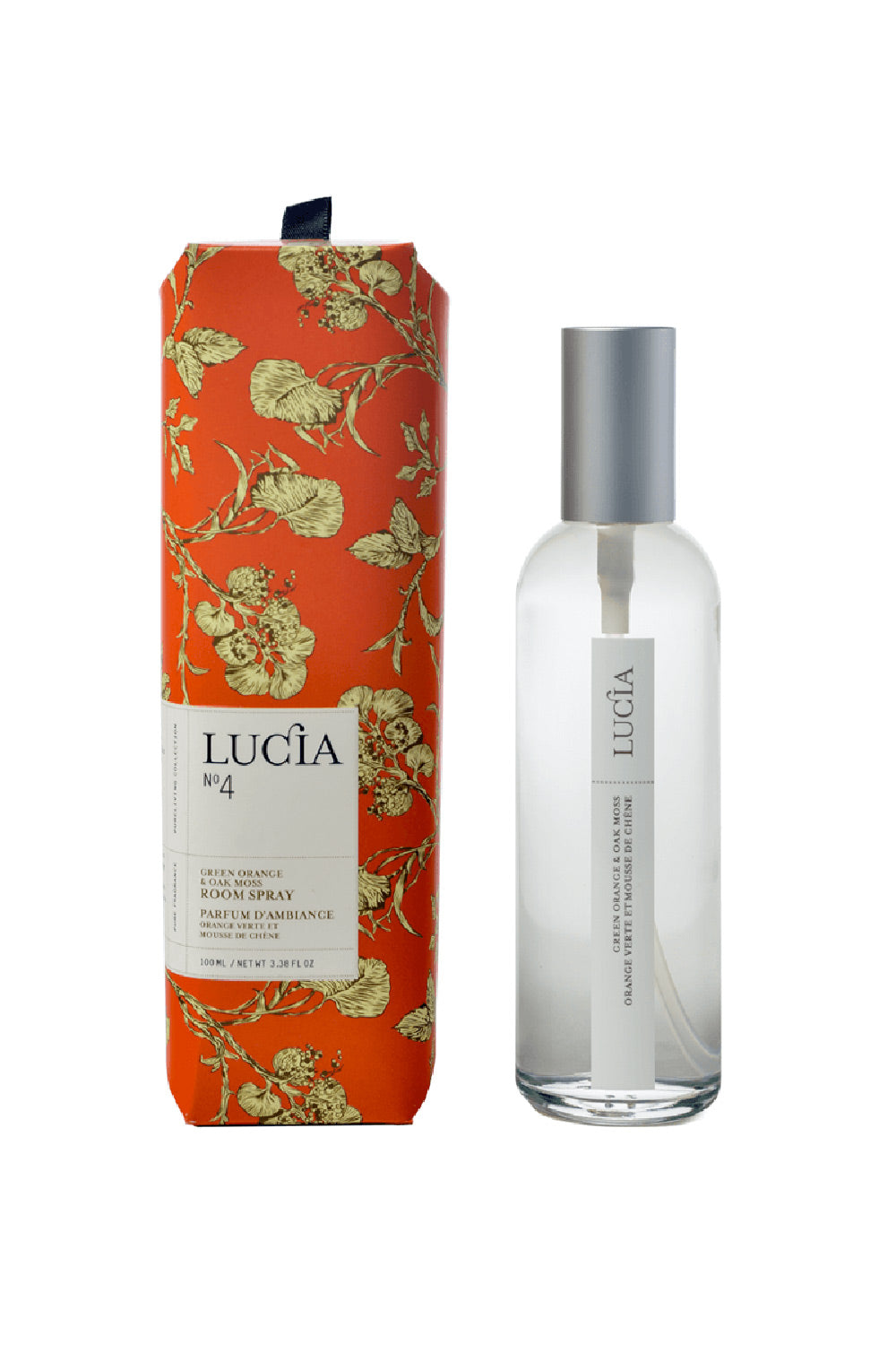 Green Orange and Oak Moss Room Spray by Lucia | Maison garçonne brand