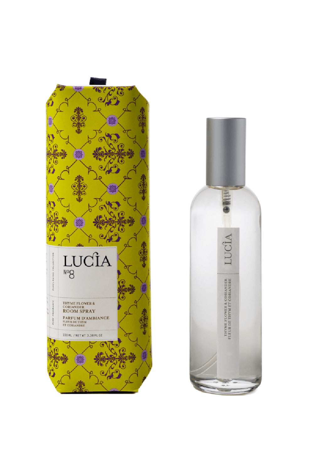 Thyme Flower and Coriander Room Spray by Lucia | Maison garçonne brand