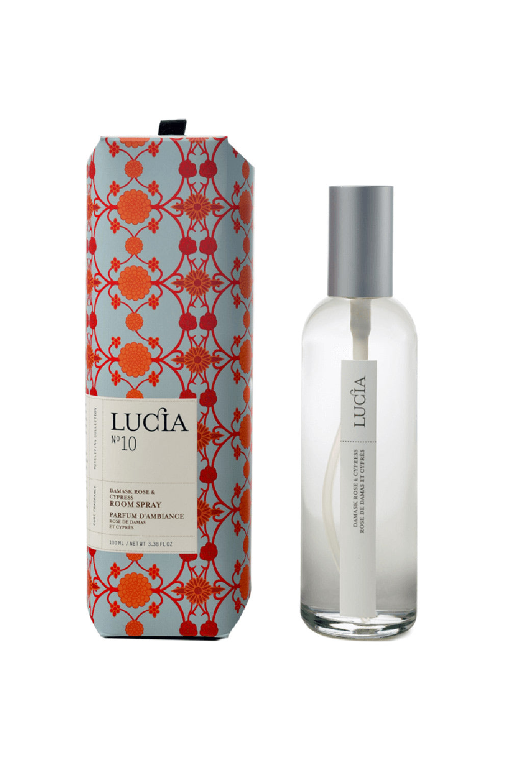Damask Rose and Cypress Room Spray by Lucia | Maison garçonne brand