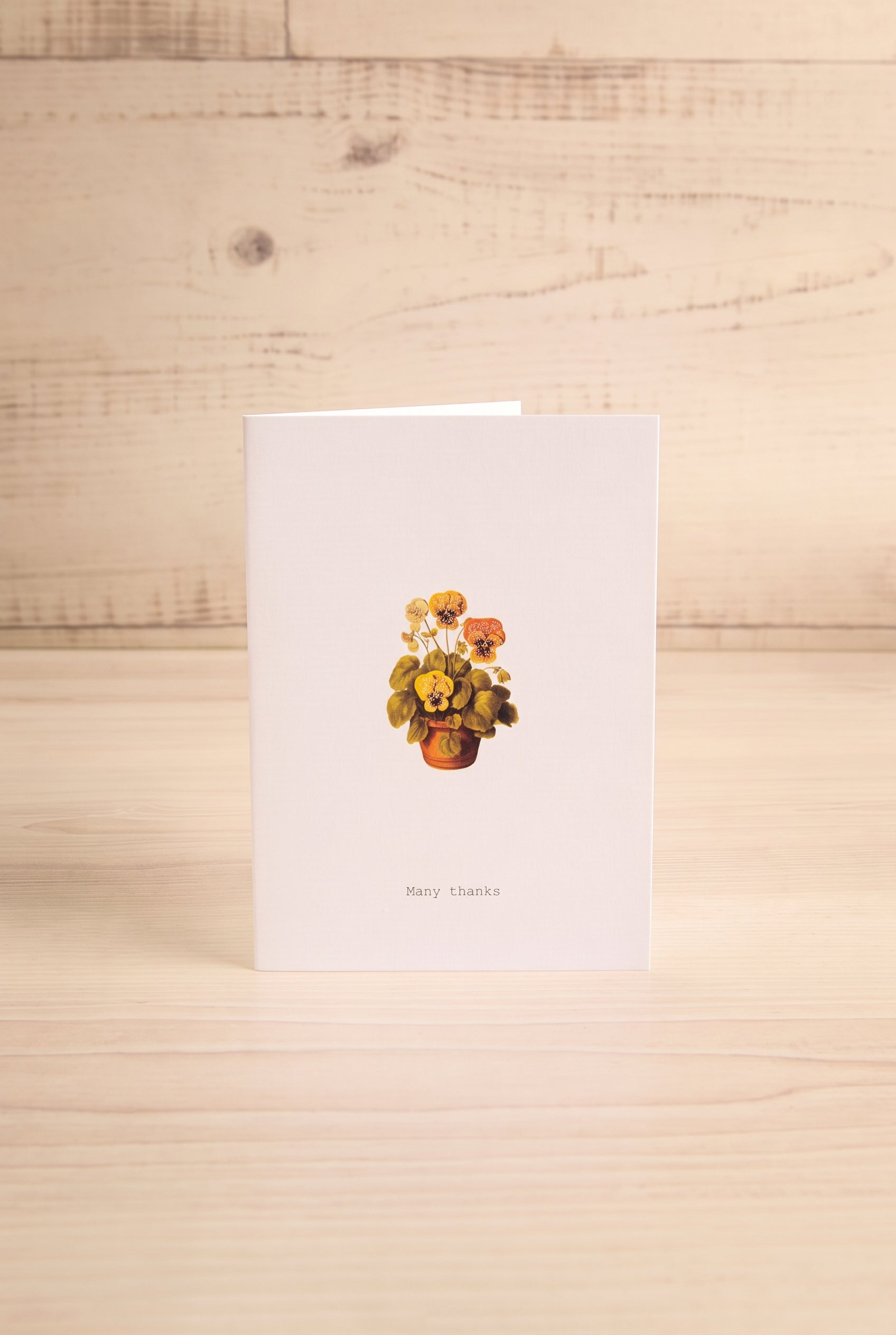Many Thanks - Pansy Small Greeting Card | Maison Garçonne