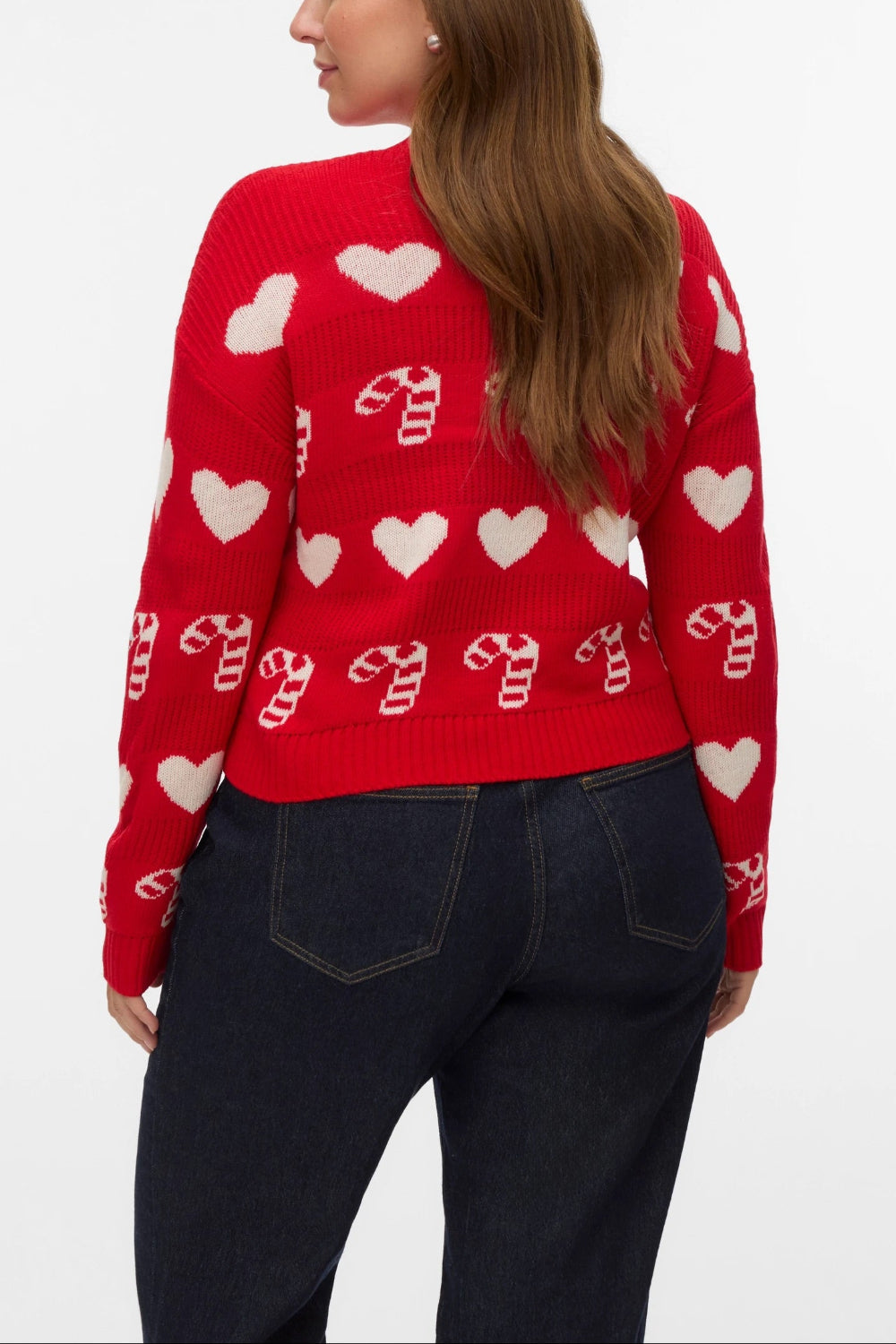 Morwell Red Christmas Sweater | Boutique 1861 back model