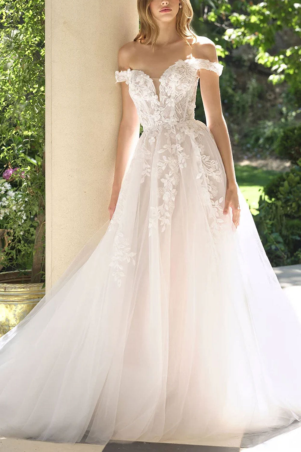 Nocthera Layered Tulle Maxi Corset Dress with Removable Straps