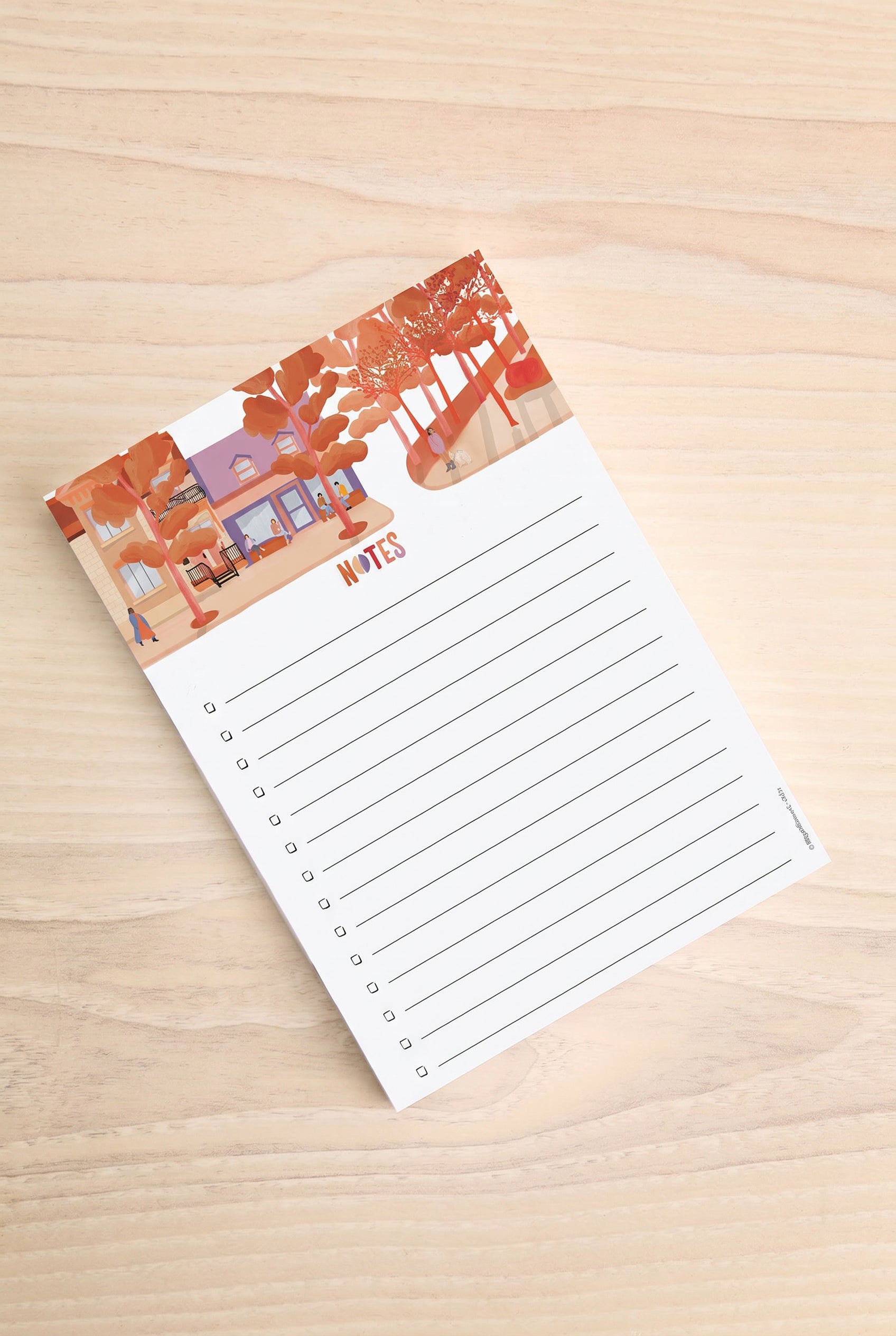 Montreal in Fall Notepad by Lili Grafitti at maison garçonne