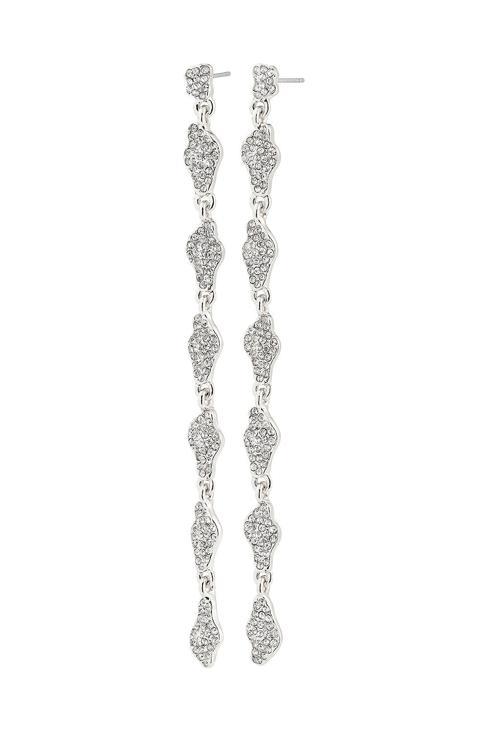 Berne Silver | Crystal Pendant Earrings by Pilgrim