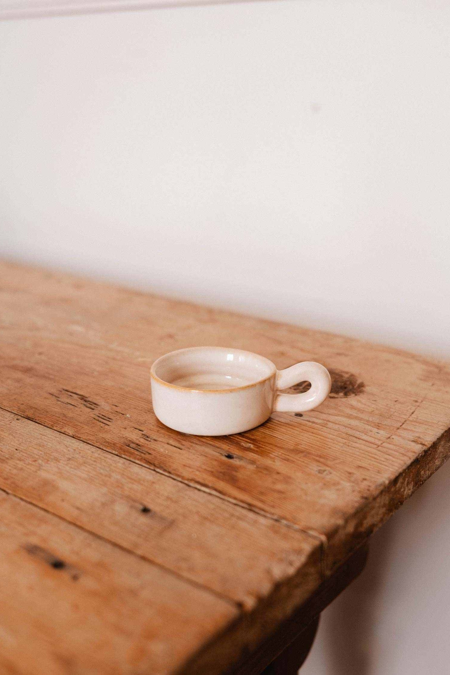 Tealight Holder | Handcrafted Beige Ceramic