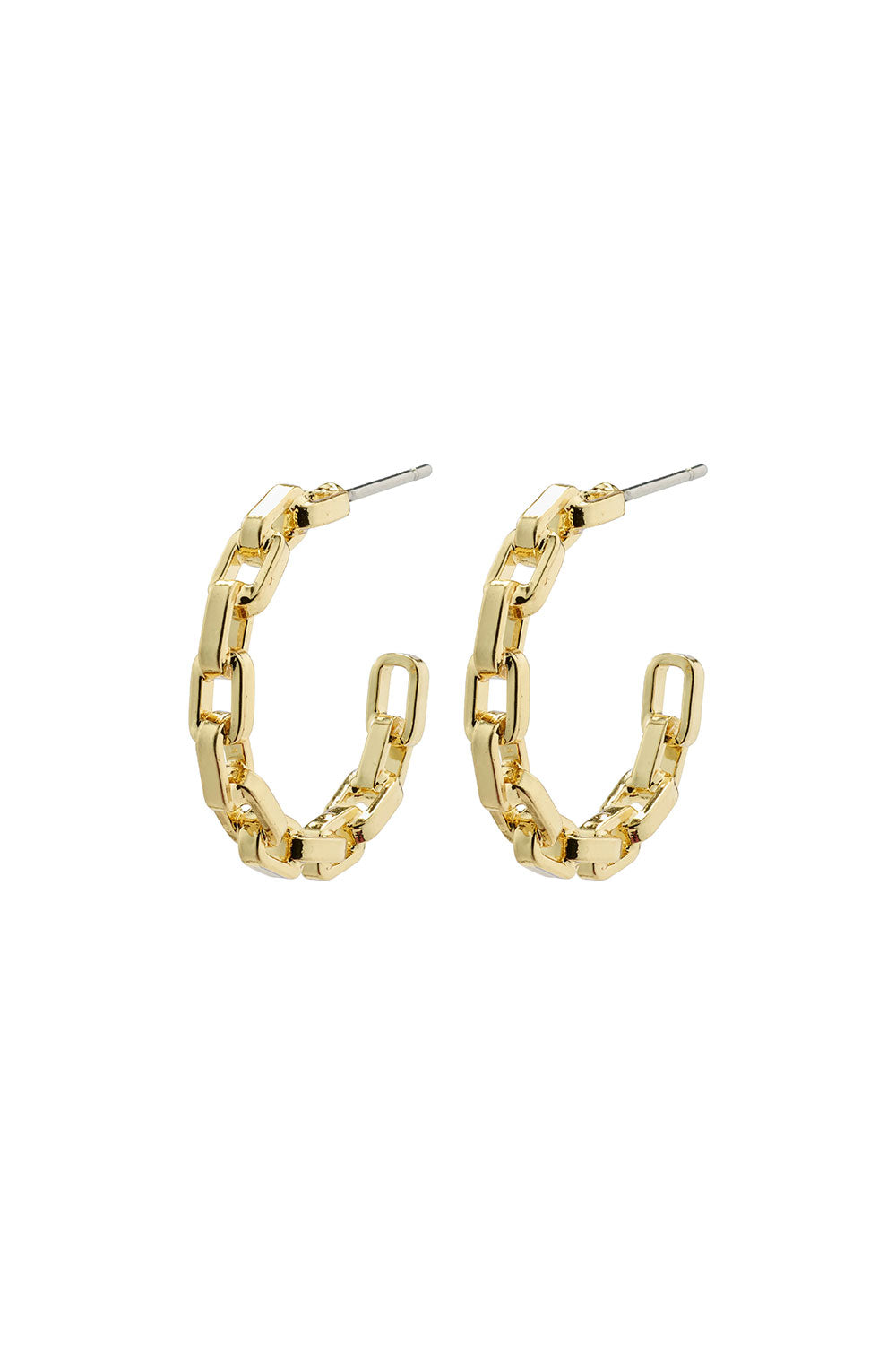 Close-up of a gold hoop earrings Lumbini from Pilgrim available at la petite garçonne in Montreal