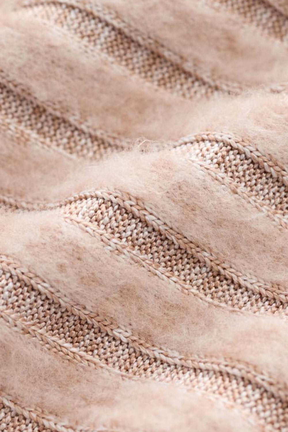 Ravyn Beige Soft Ribbed Knit Pants | La petite garçonne details