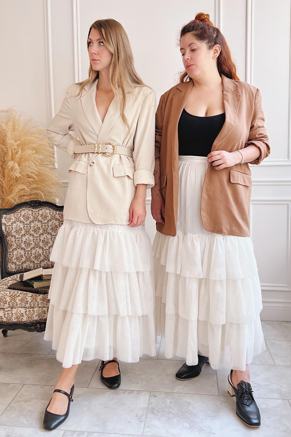 Brando Beige | Oversized Blazer Boutique 1861 on model