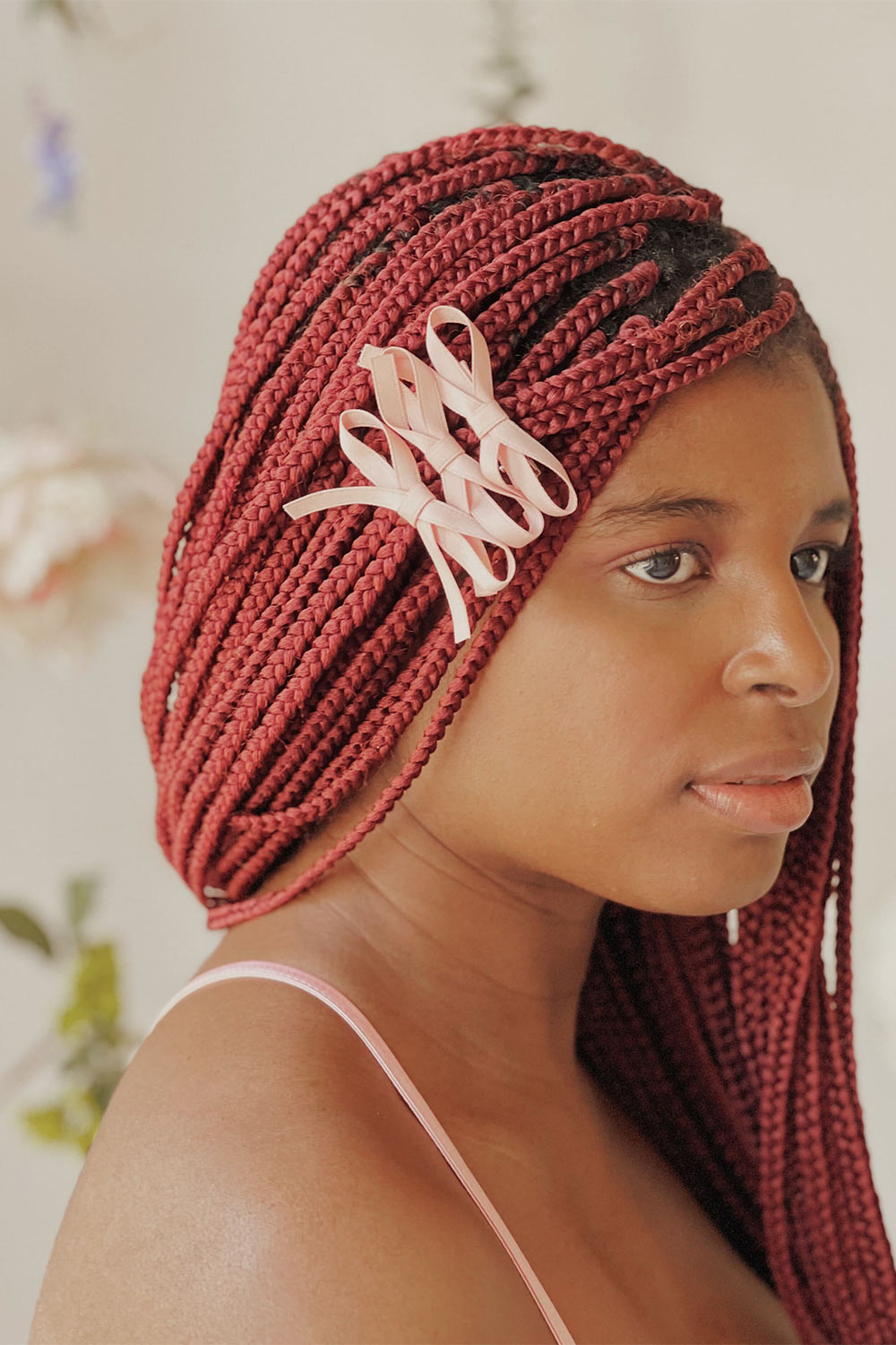 Lovsky Pink | Set of 3 Bow Hair Clips-Boutique 1861 on model