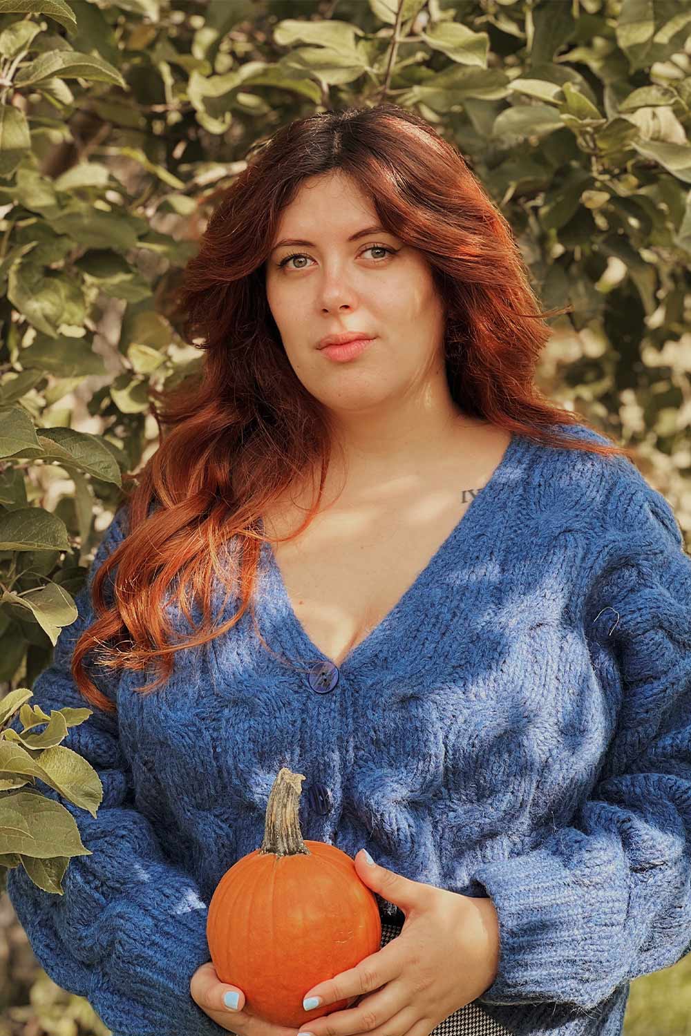 Manchester | Blue Button-Up Thick Knit Cardigan | PRE-ORDER-Boutique 1861 on model