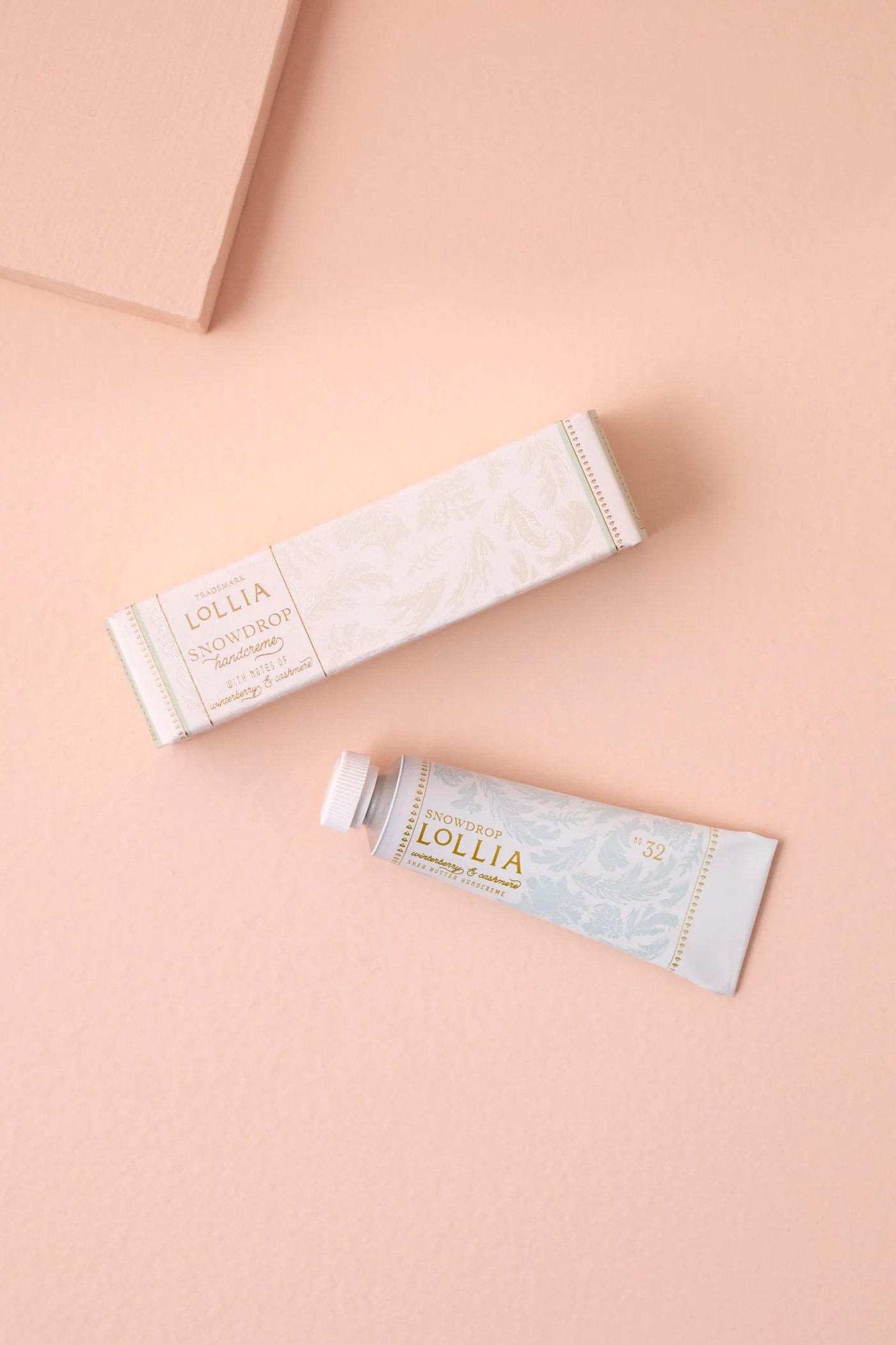 Snowdrop Mini Hand Cream | Maison garçonne flat lay