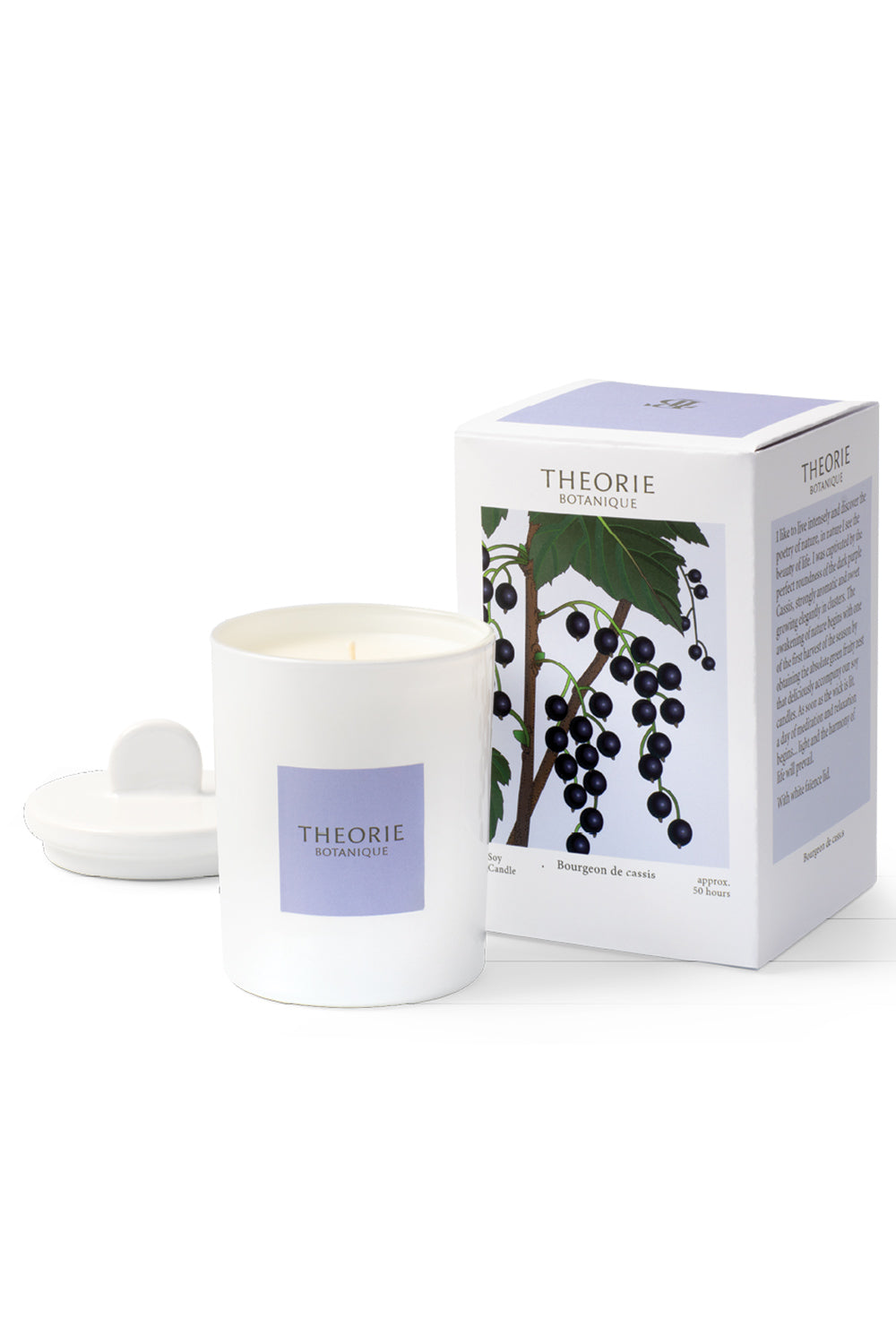 Budling of Cassis Candle by Theorie Botanique | Maison garçonne brand