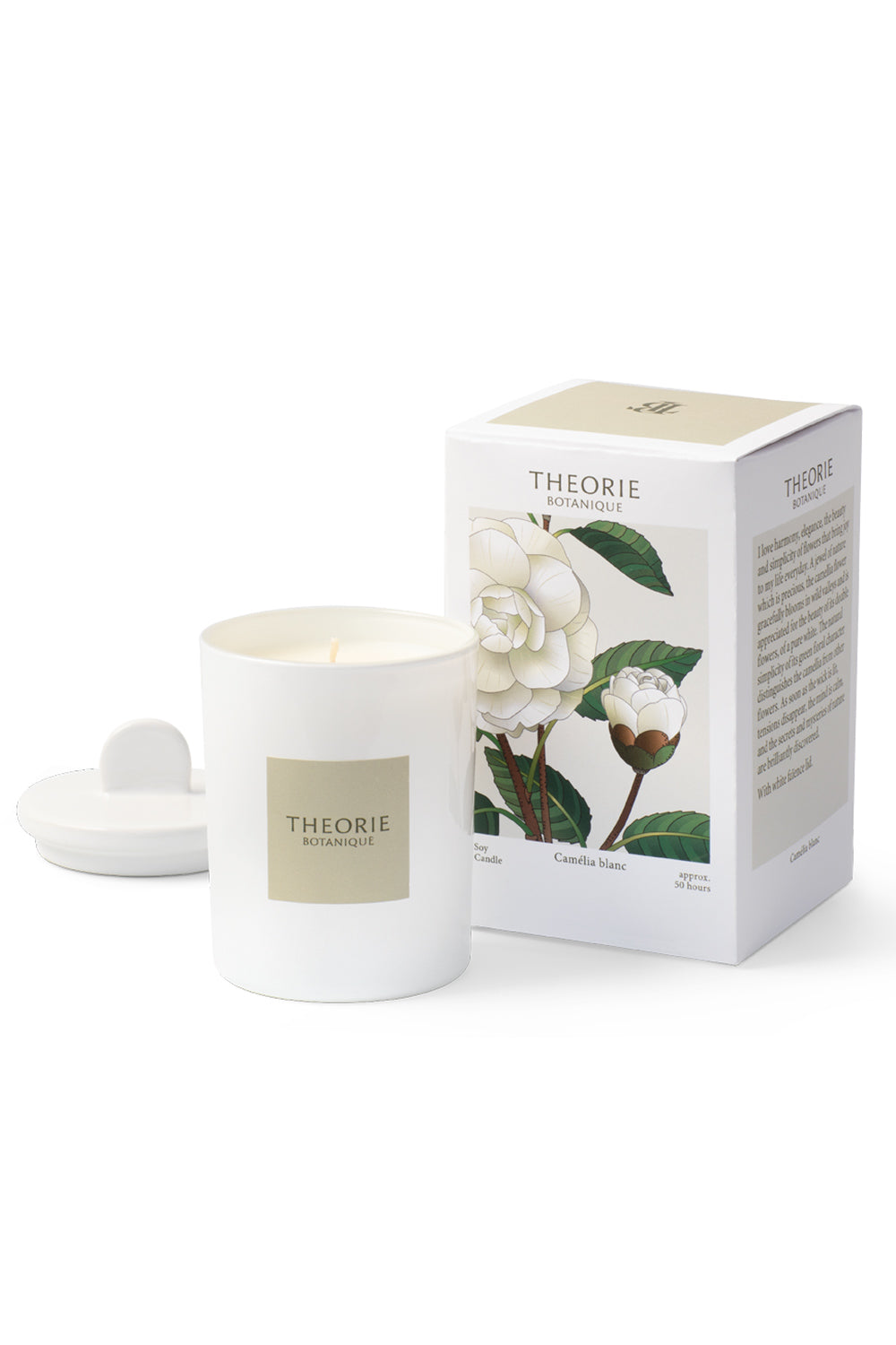 White Camellia Candle by Theorie Botanique | Maison garçonne candle