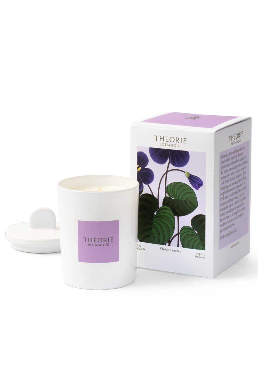 Sweet Violet Candle by Theorie Botanique | Maison garçonne candle