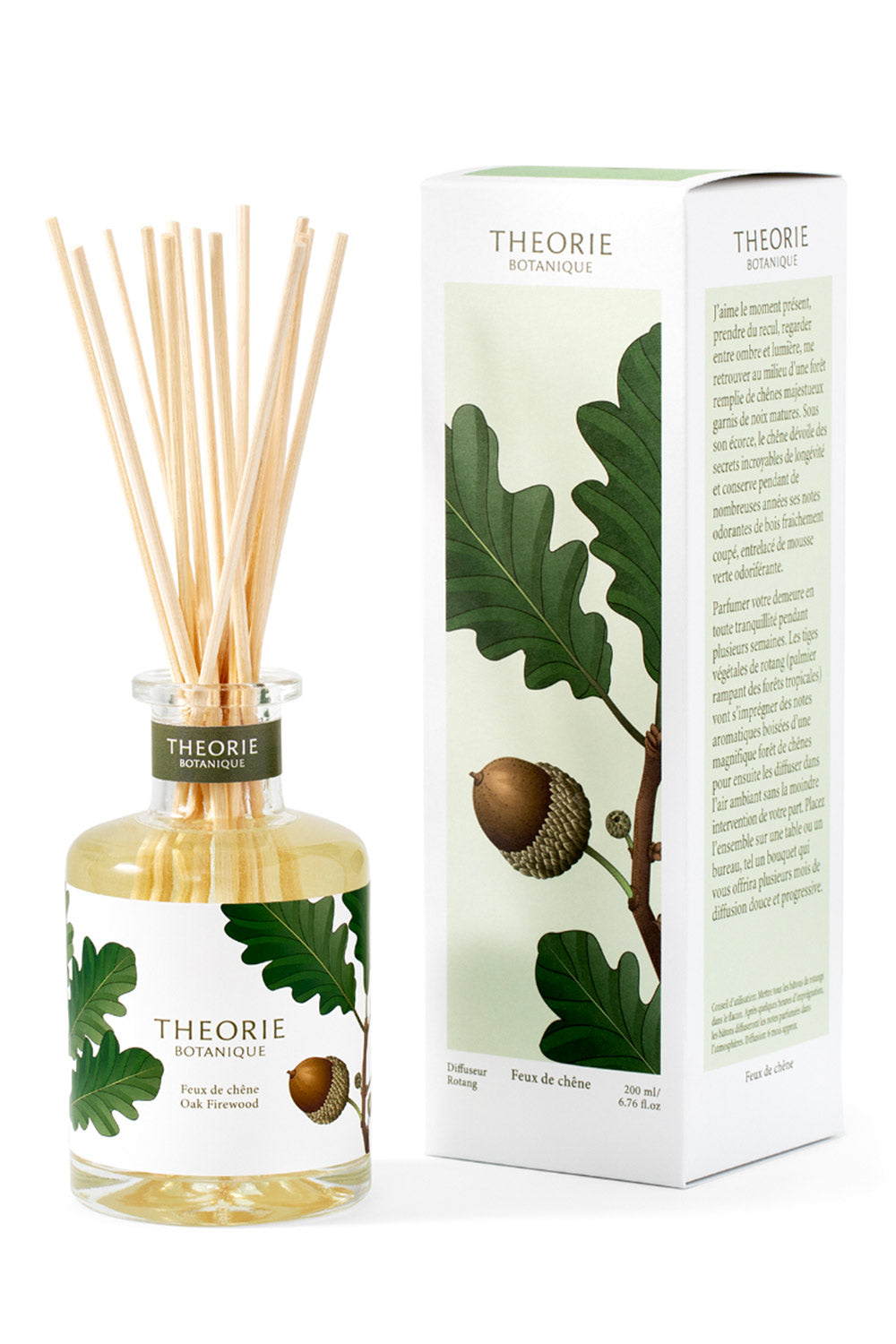 Oak Firewood Reed Diffuser by Theorie Botanique | Maison garçonne bottle