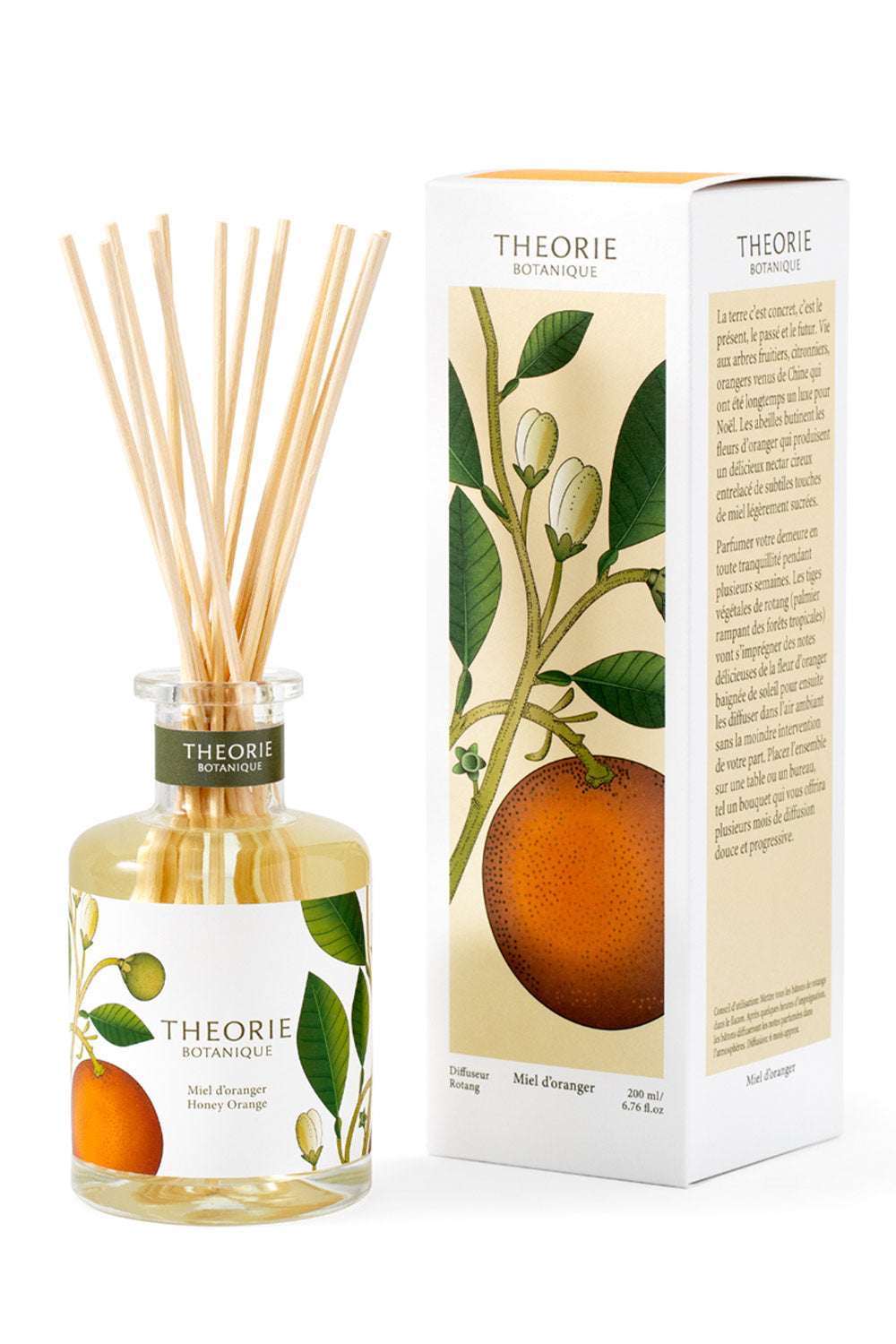 Honey Orange Reed Diffuser by Theorie Botanique | Maison garçonne bottle