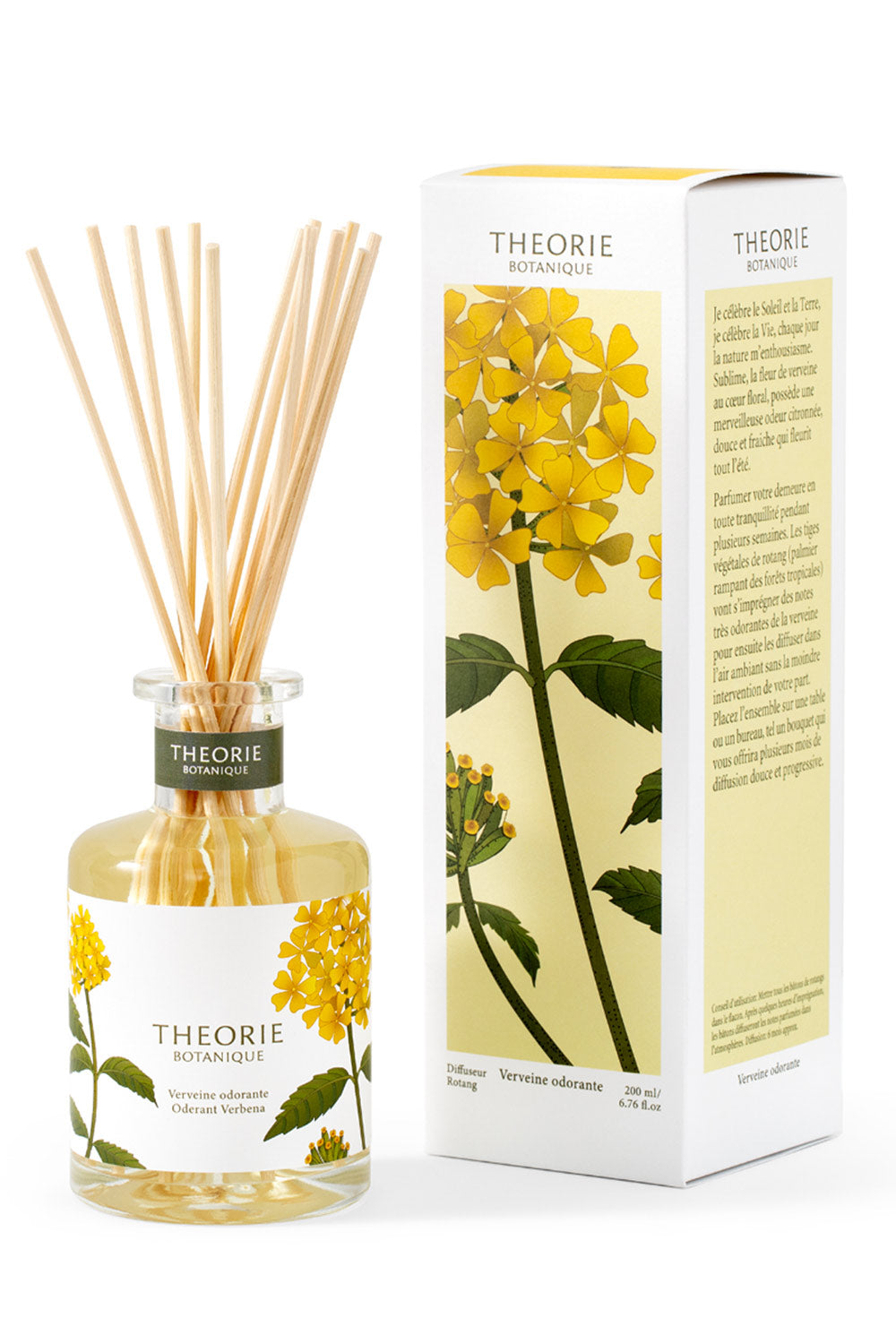Odorant Verbena Reed Diffuser by Theorie Botanique | Maison garçonne bottle
